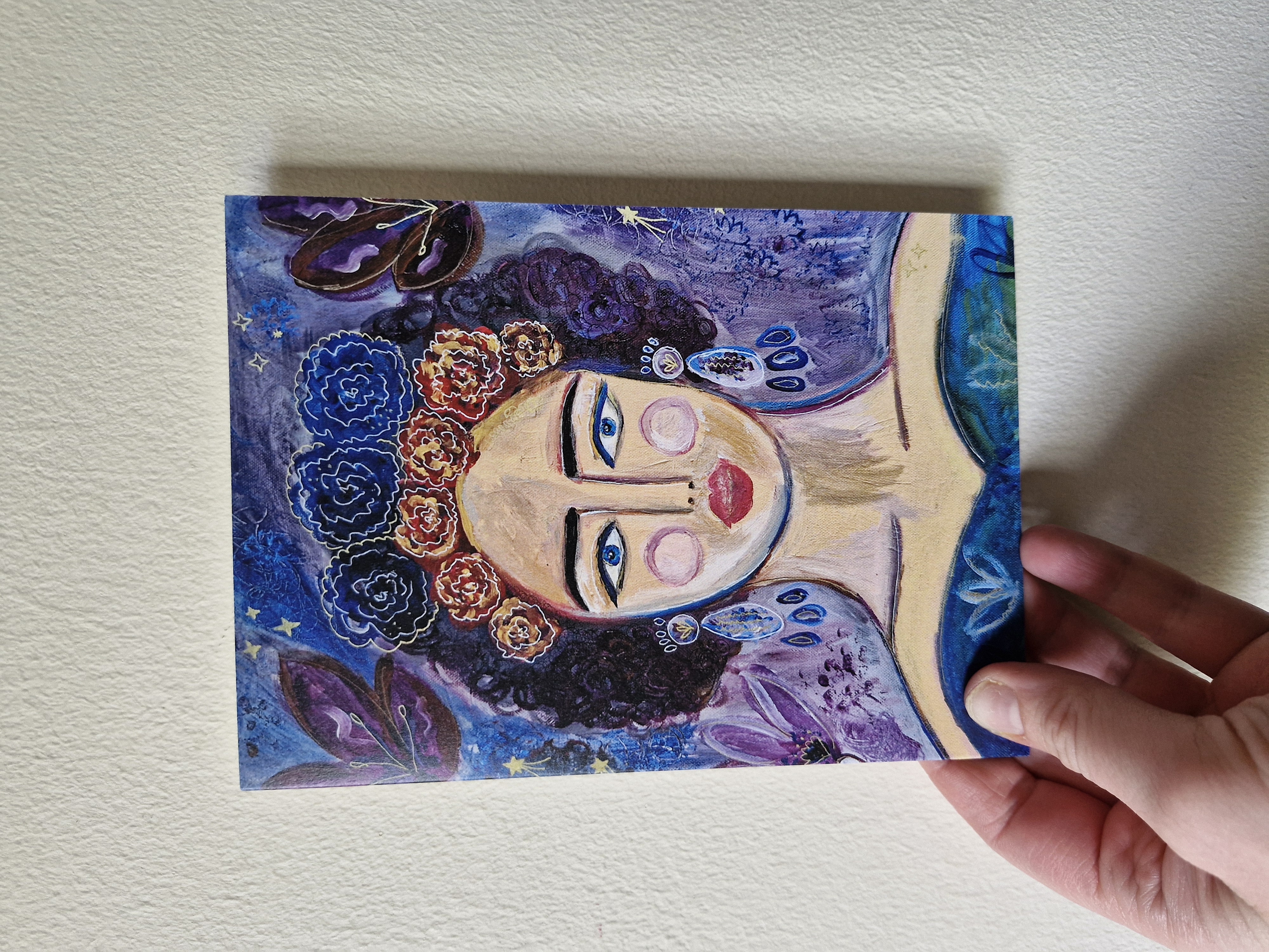 Frida Kahlo Face Greeting Card