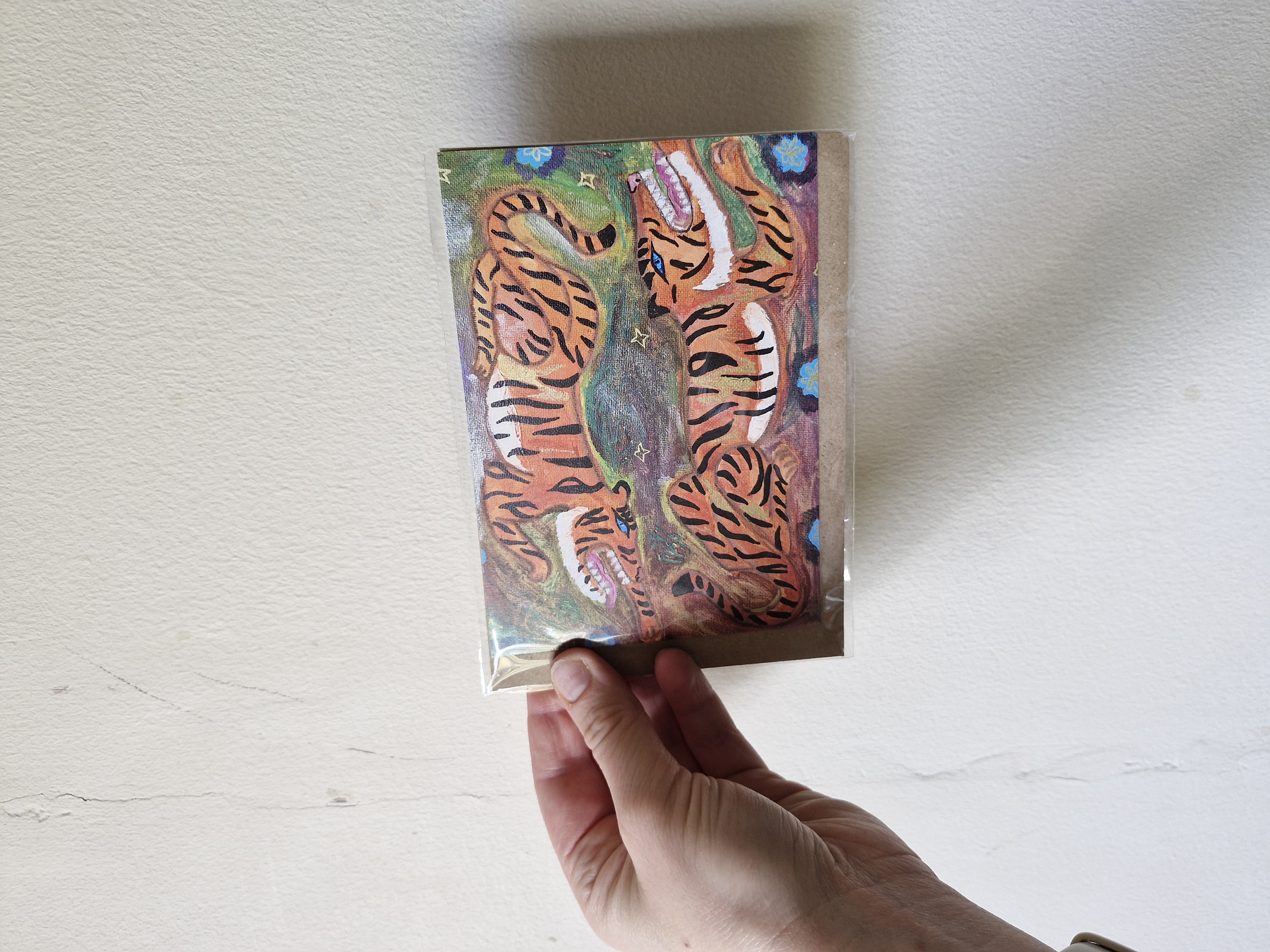 Tigers A6 Greeting Card 