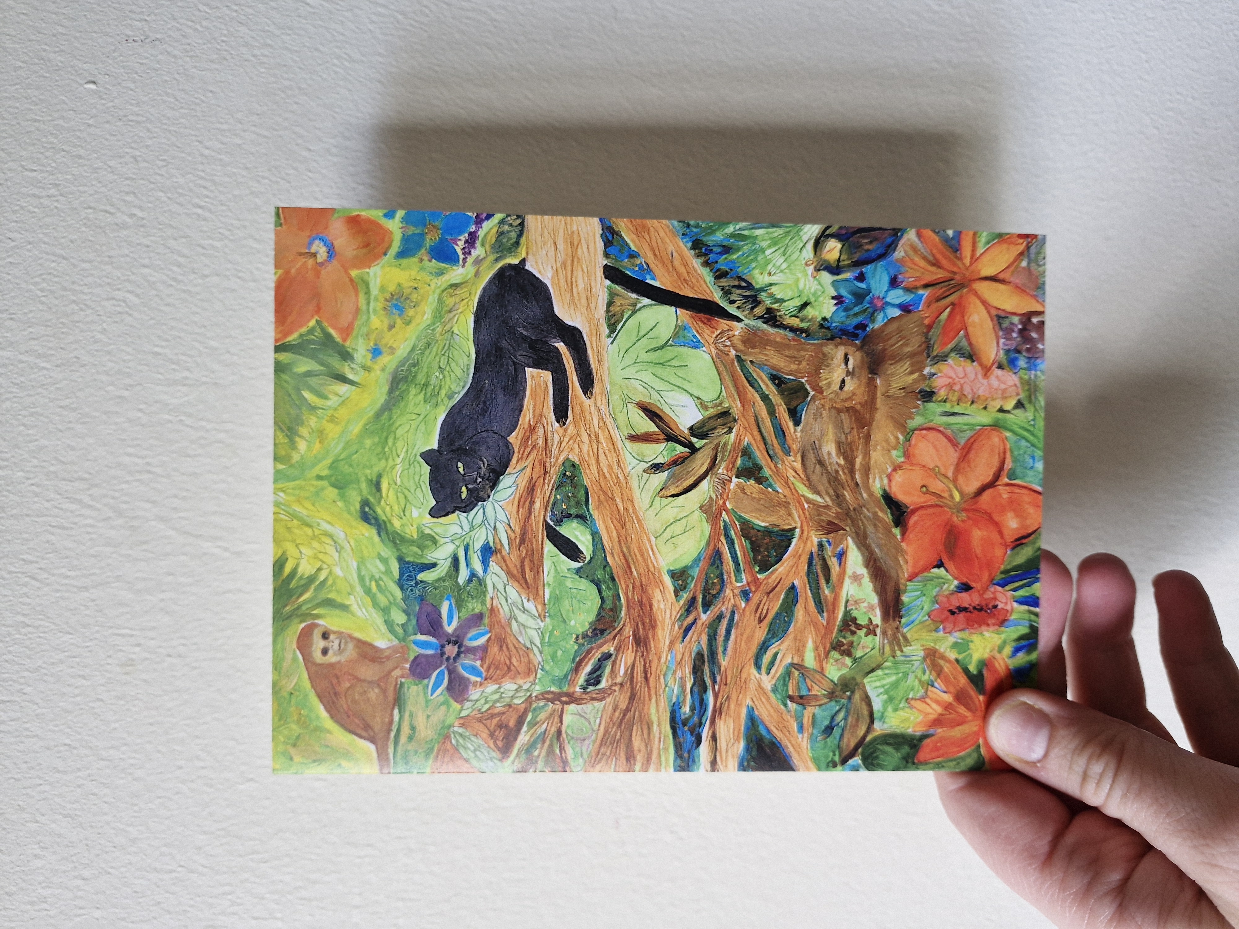 Vibrant Jungle Greeting Card