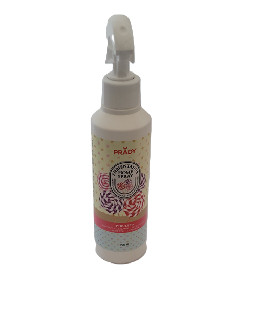Ambientador de hogar prady spray piruleta  220ml