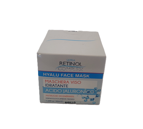 crema de cara retinol complex hyalu face mask acido jaluronico 50ml
