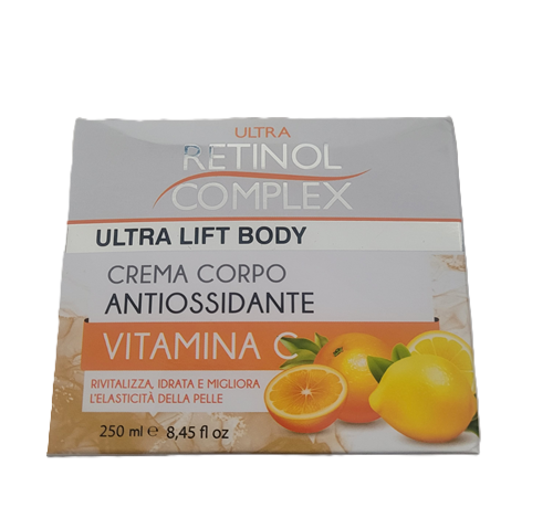 crema para el cuerpo retinol complex vitamina c 250ml