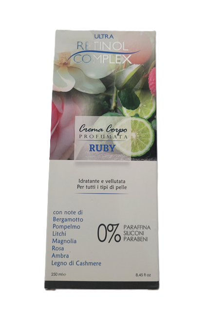 crema corporal retinol complex ruby 250 ml