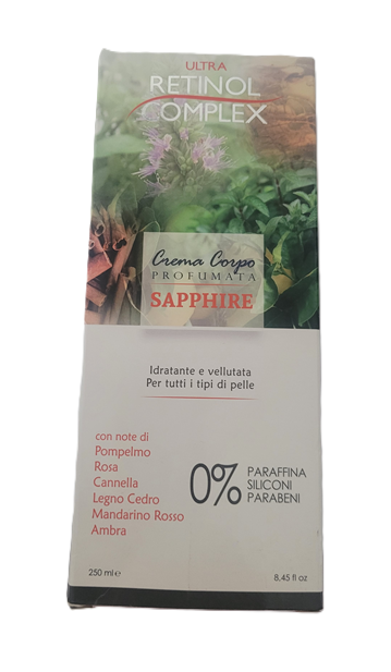 crema corporal retinol complex sapphire 250 ml