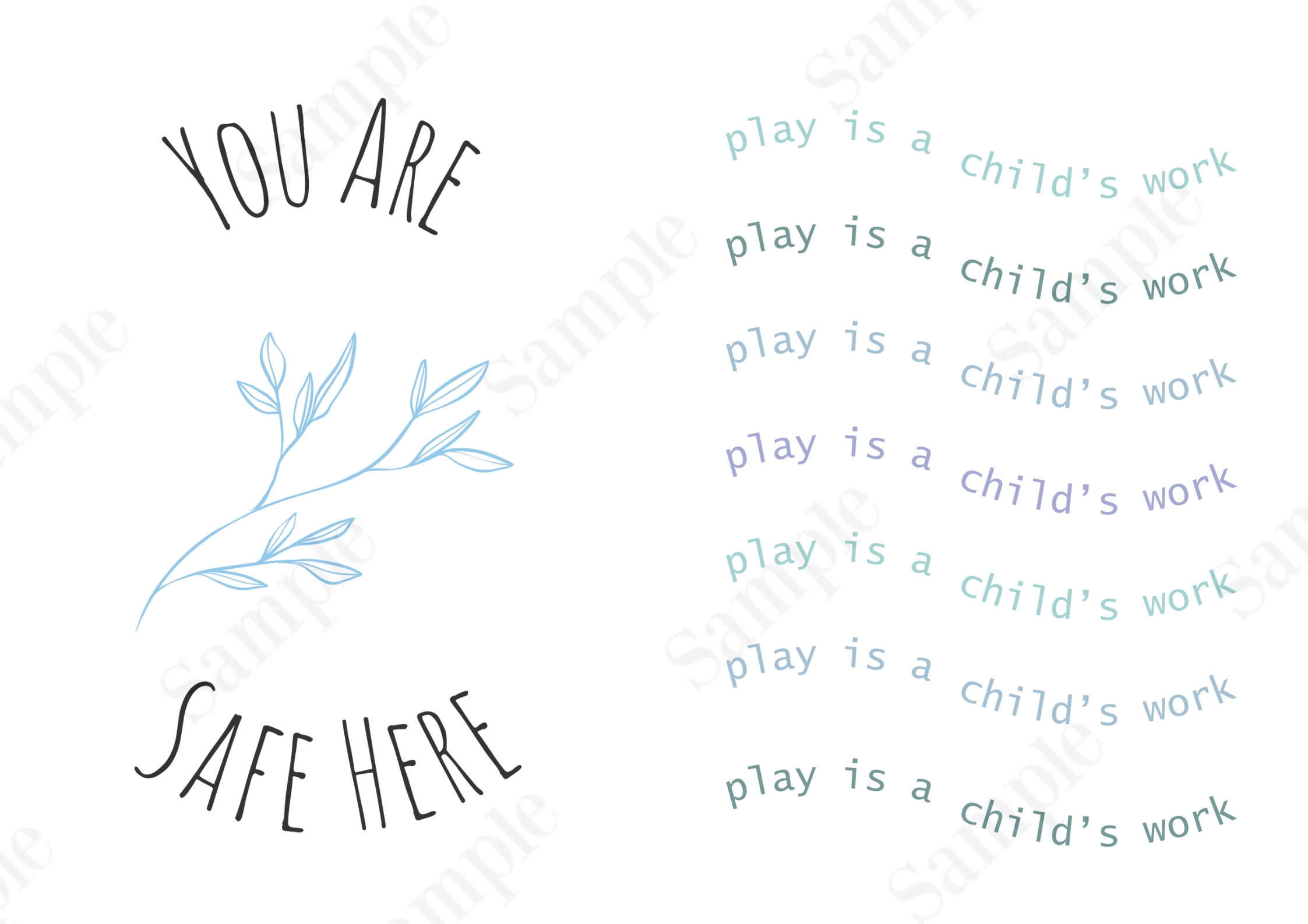 Inspirational Poster Bundle Blue