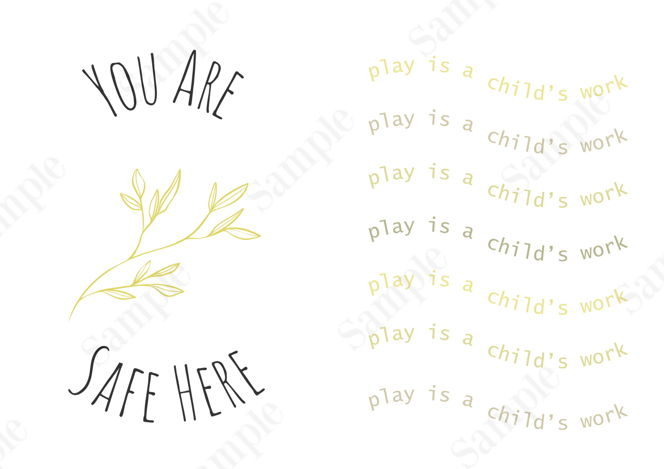 Inspirational Poster Bundle Yellow