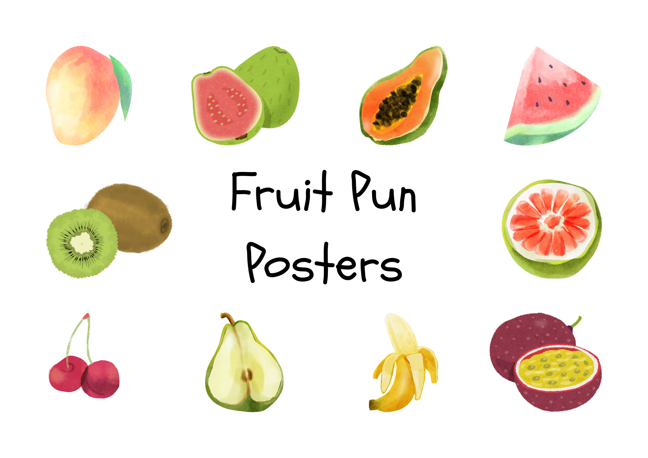 Fruit Pun Poster Bundle