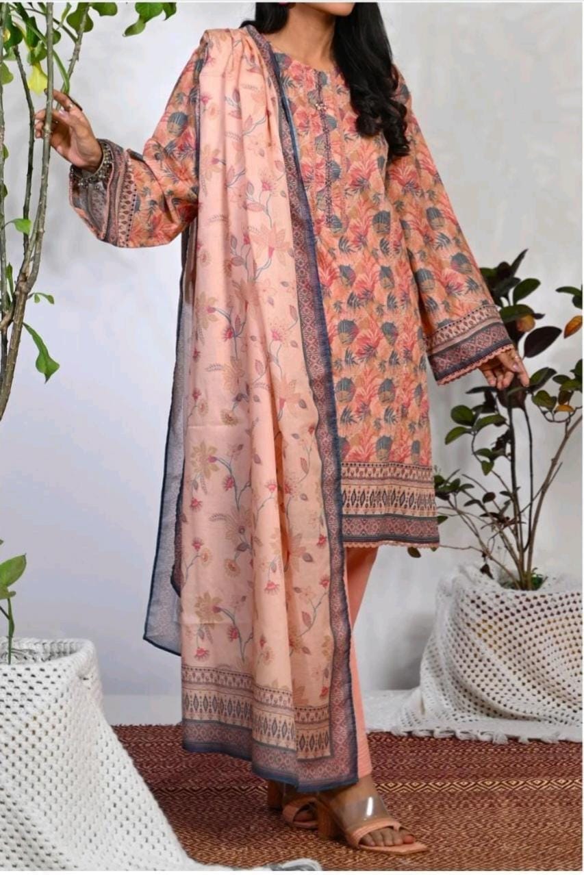 Floral Printed Traditional Dress