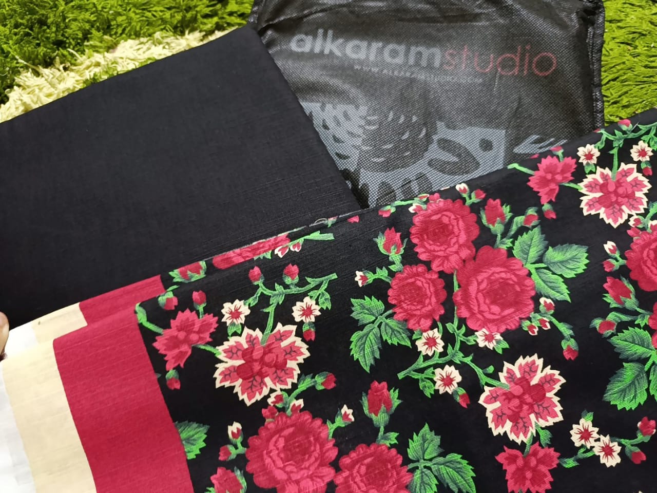 Alkaram Studio Floral Unstitched Fabric