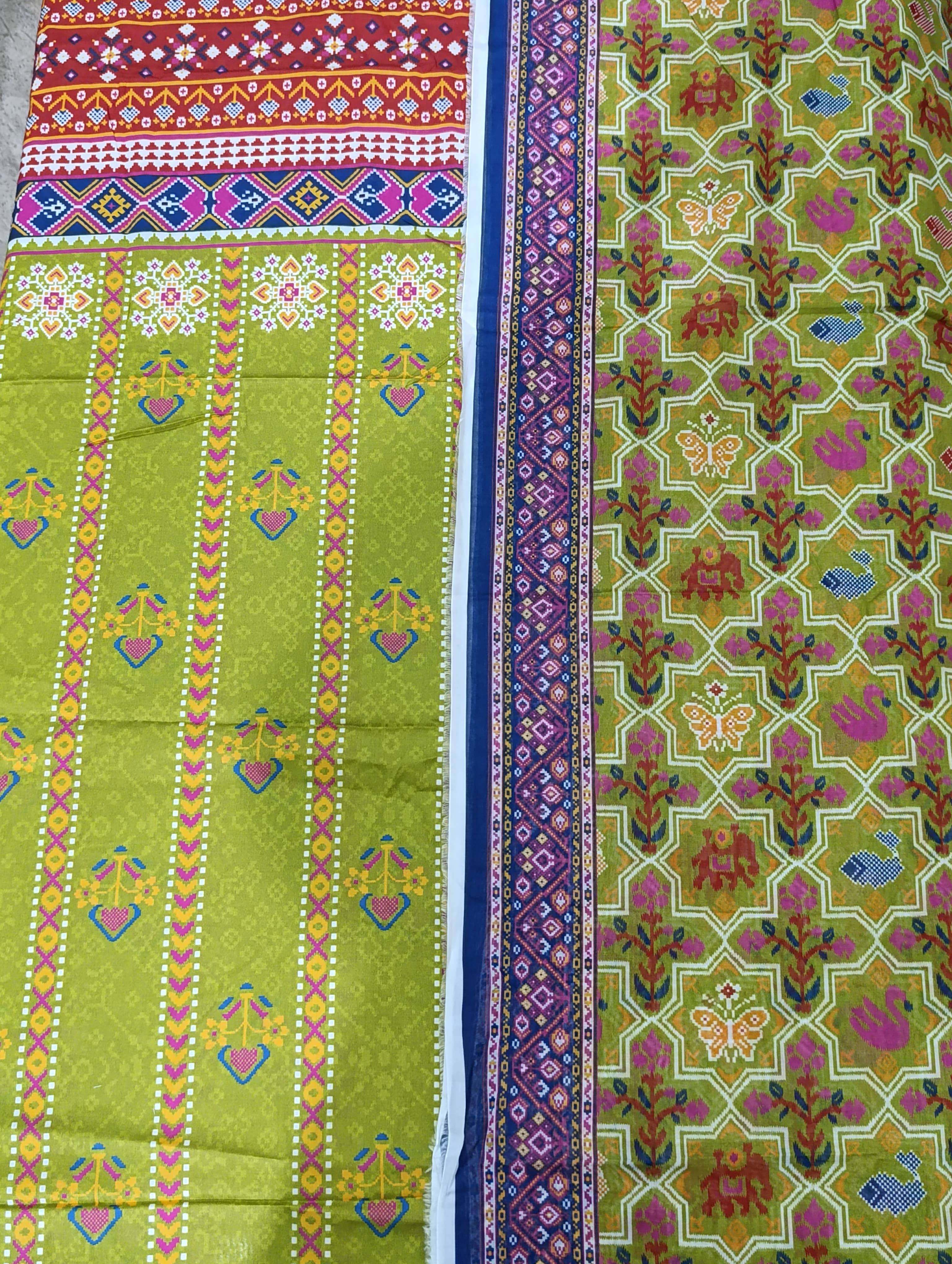 J. Lawn Shirt & Dupatta Set – Multi-Color Ethnic Print