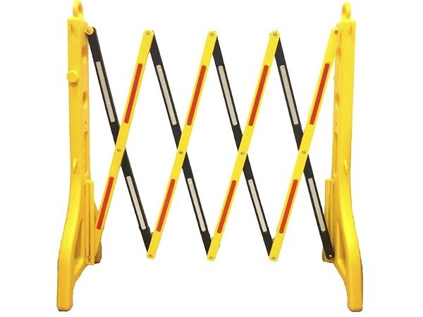 Valla Tijera Plástica con cintas Reflectivas