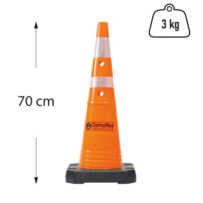 ECONO SEMIFLEXIBLE CON BASE 70 cm - 3 kg