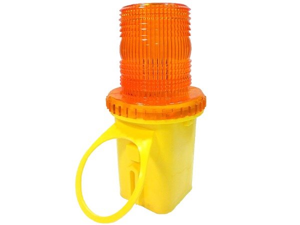 Baliza luz Intermitente encendido solar para 1 batería.