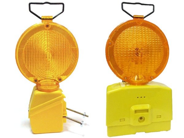 Baliza luz intermitente intermitente encendido solar para 1 o 2 baterías.