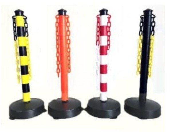 Columna Plástica con base apta para rellenar con arena