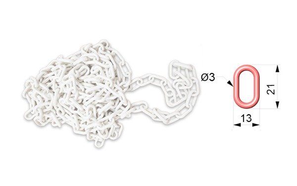 Cadena de Plástico Blanca ART. 102