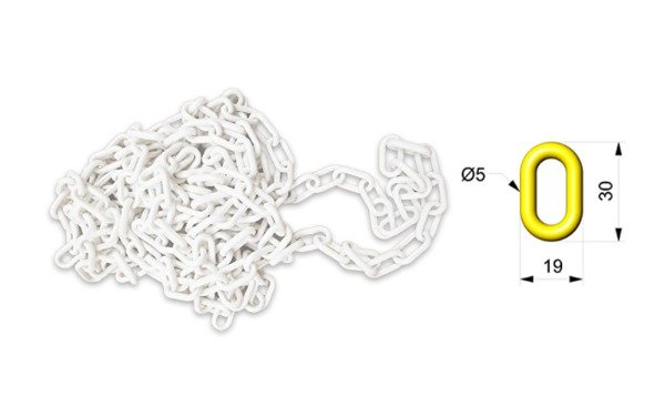 Cadena de Plástico Blanca ART. 103