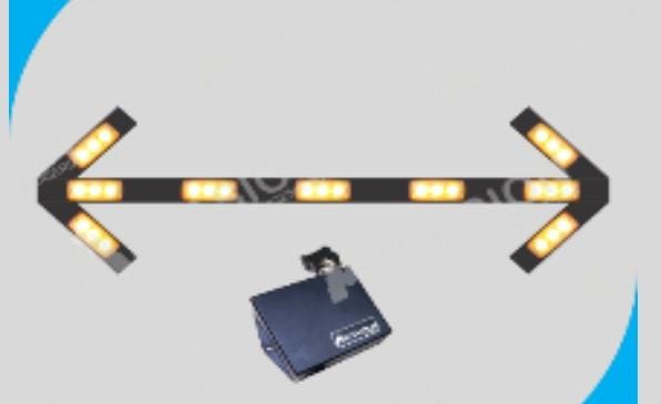 Flecha Indicador de tránsito LED 9 Faros