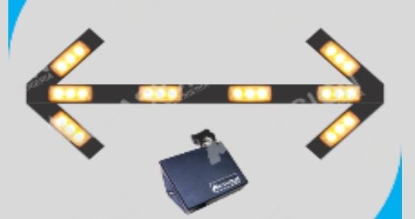 Flecha Indicador de tránsito LED 8 Faros
