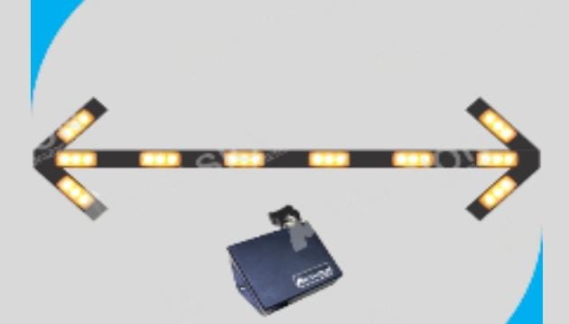 Flecha Indicador de tránsito LED 10 Faros