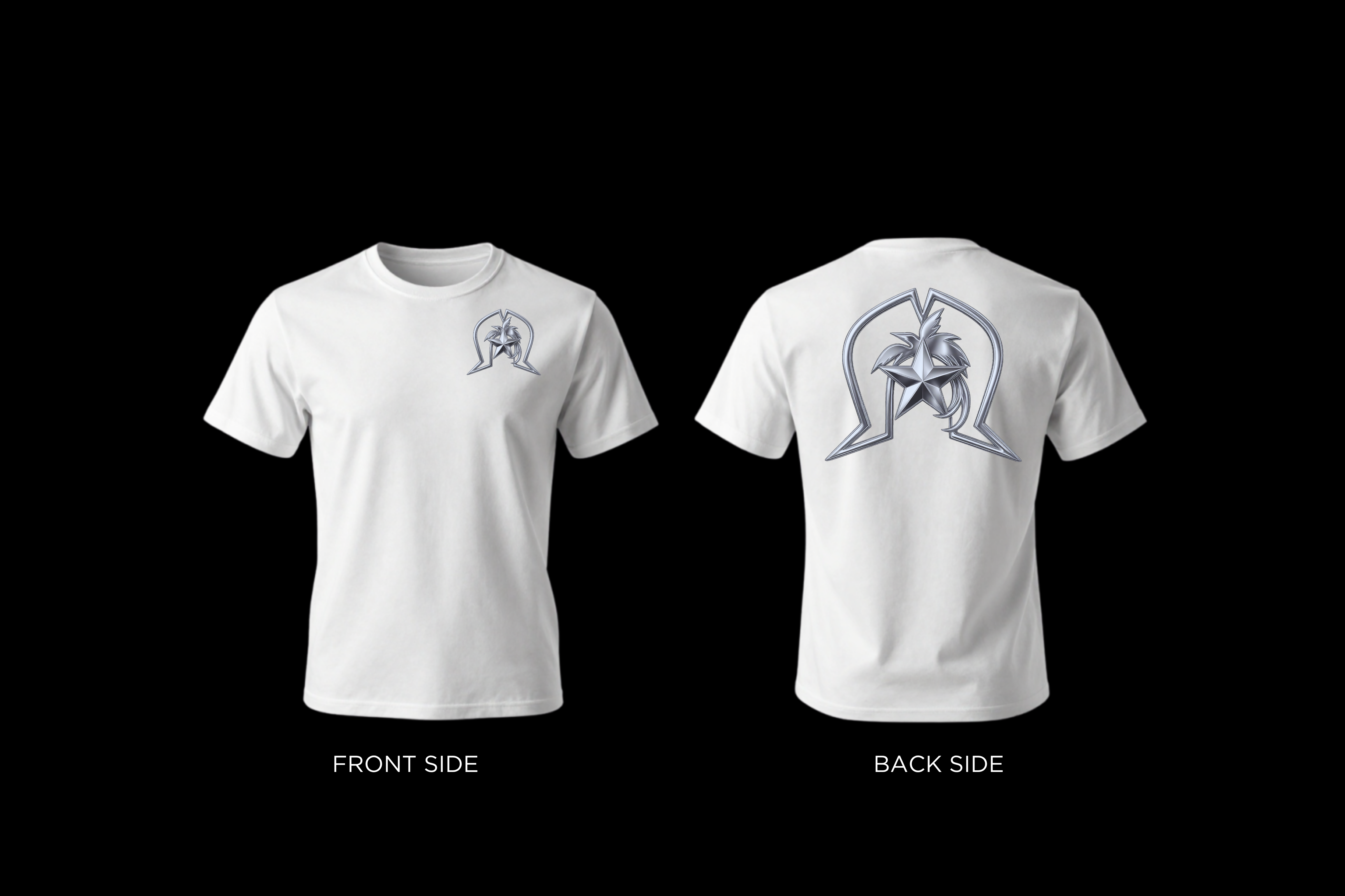 Torres Strait Island Dhoeri and Papua New Guinea Kumul (grey/black) T-shirt