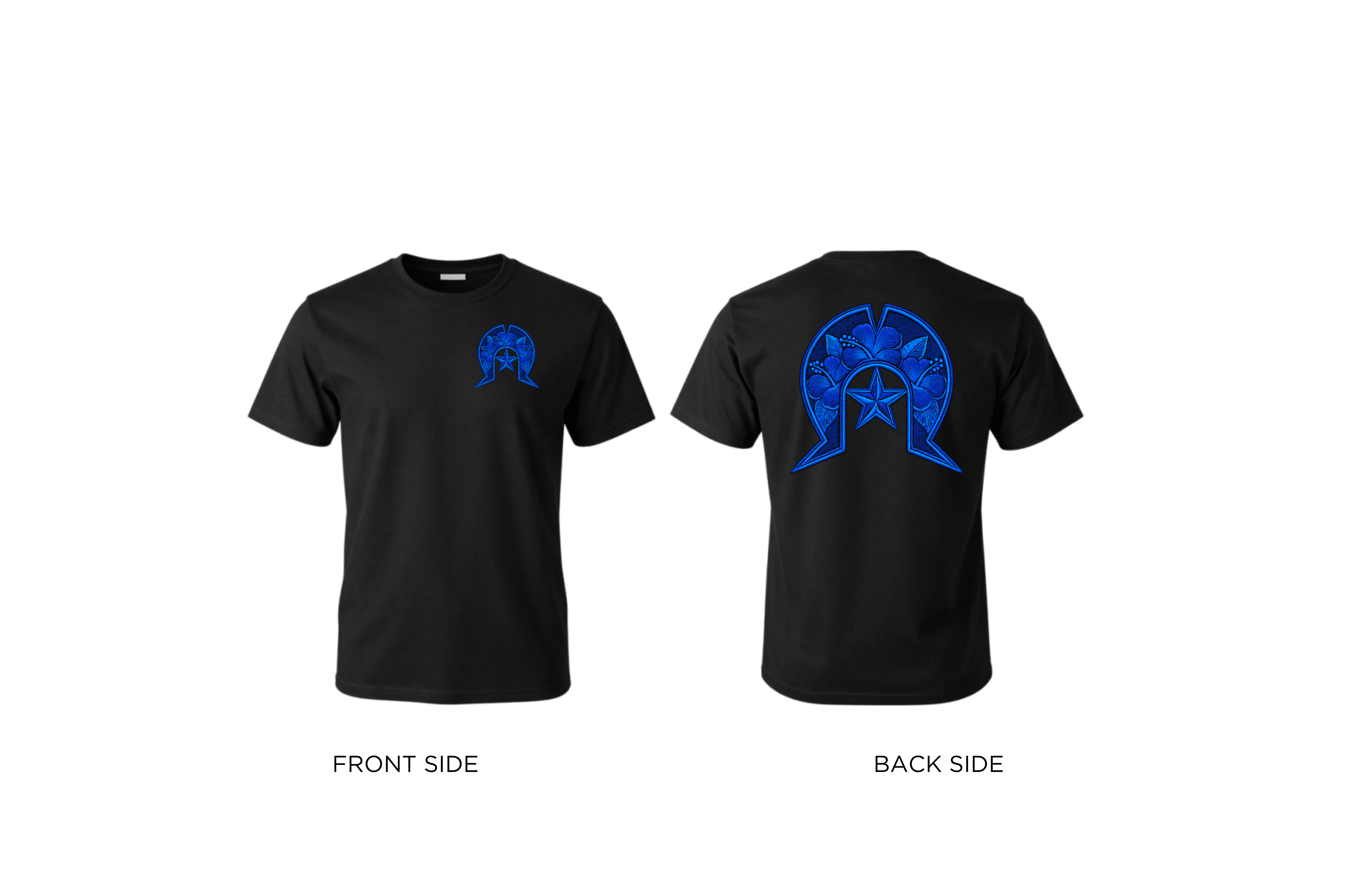 Torres Strait Island Dhoeri with Kukuwam (blue) T-shirt 