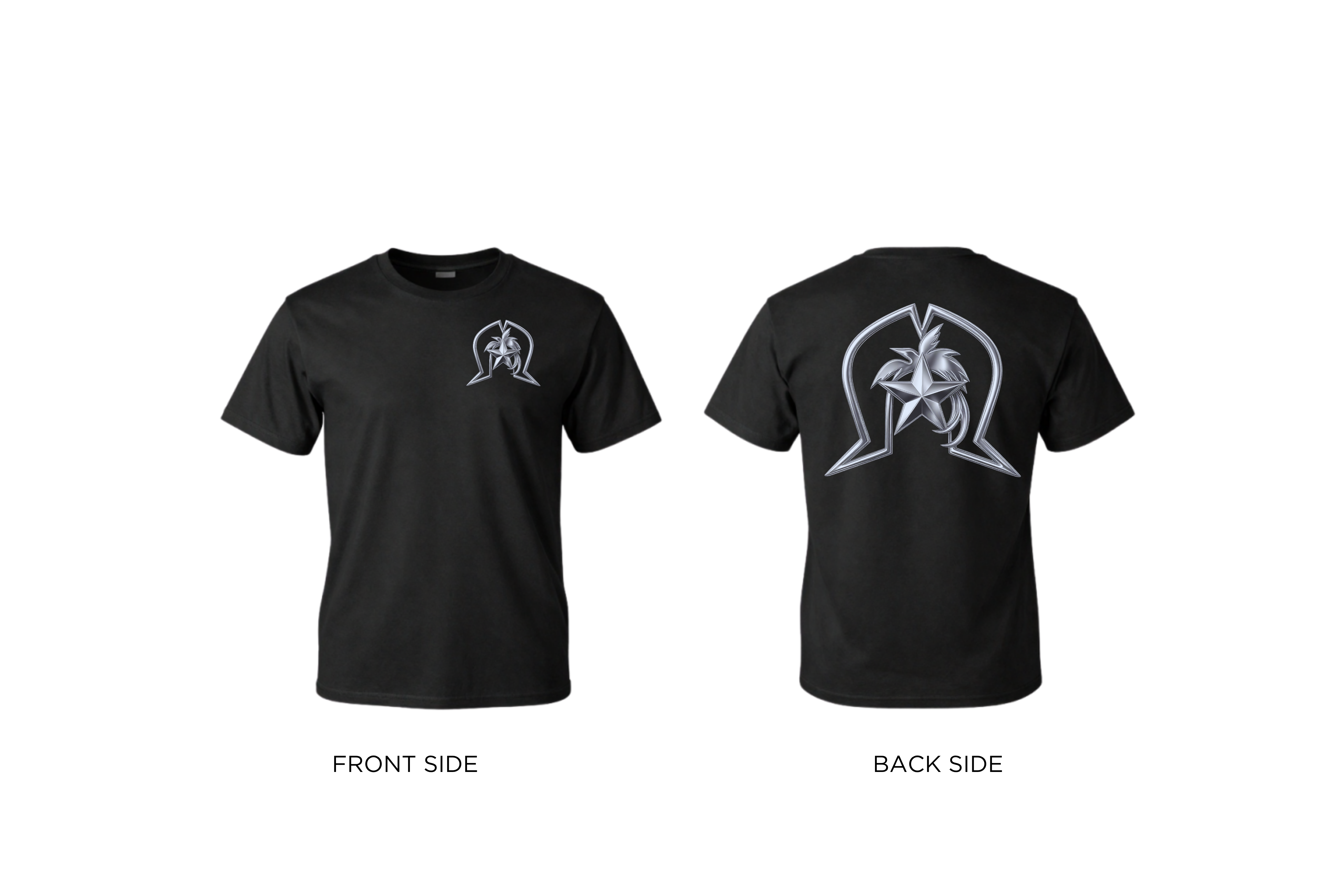 Torres Strait Island Dhoeri and Papua New Guinea Kumul (grey/black) T-shirt