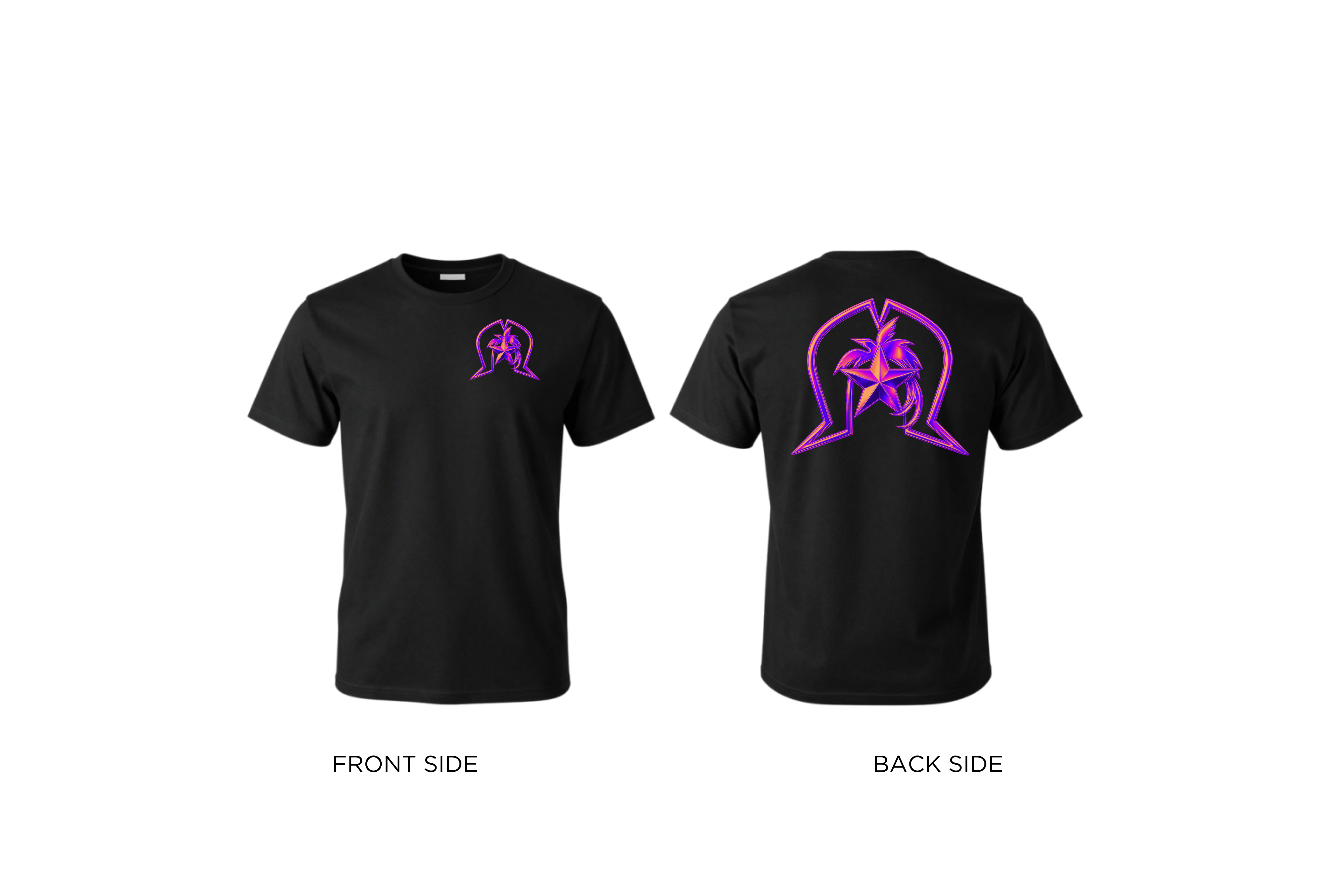 Torres Strait Island Dhoeri and Papua New Guinea Kumul (purple & orange) T-shirt