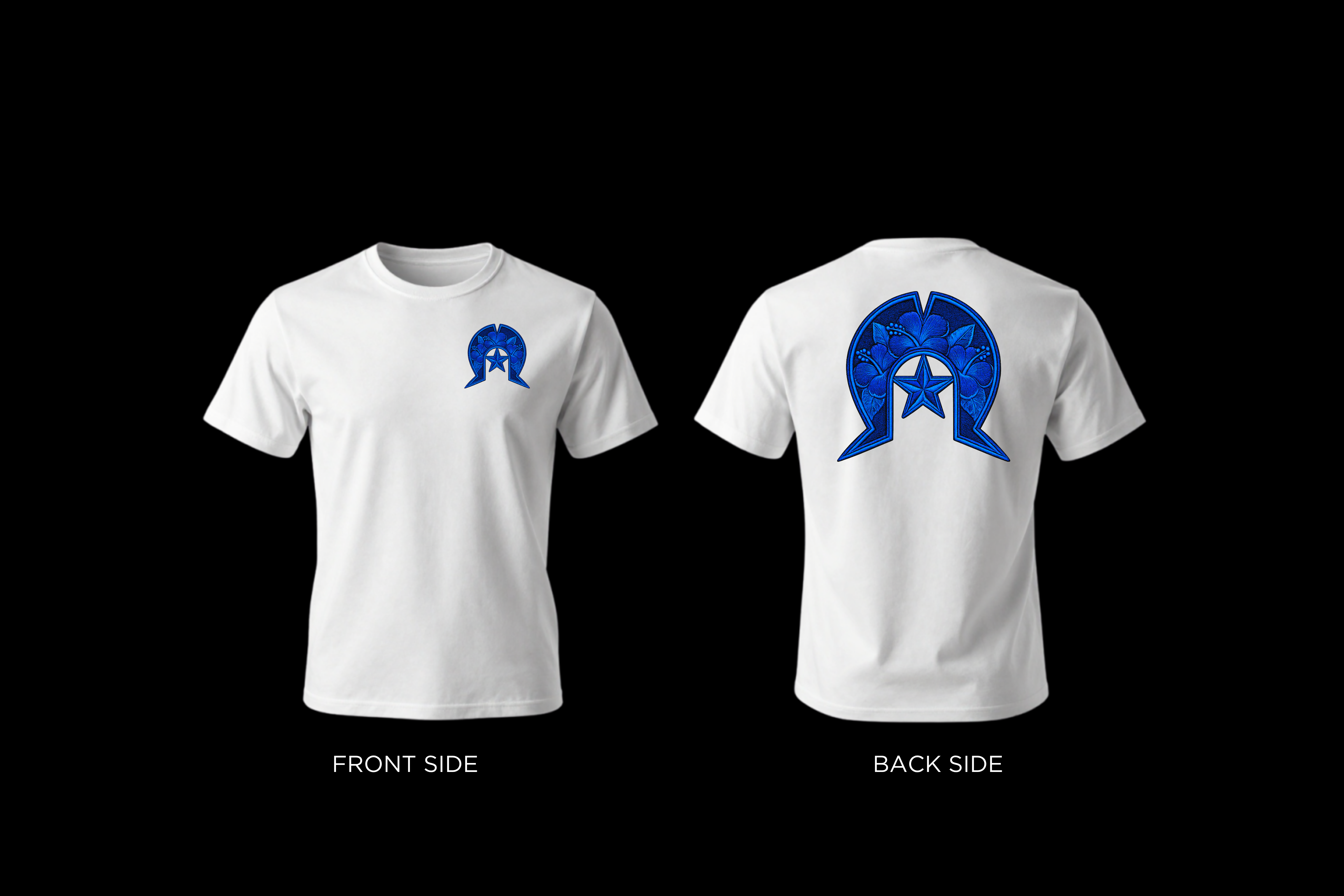 Torres Strait Island Dhoeri with Kukuwam (blue) T-shirt 