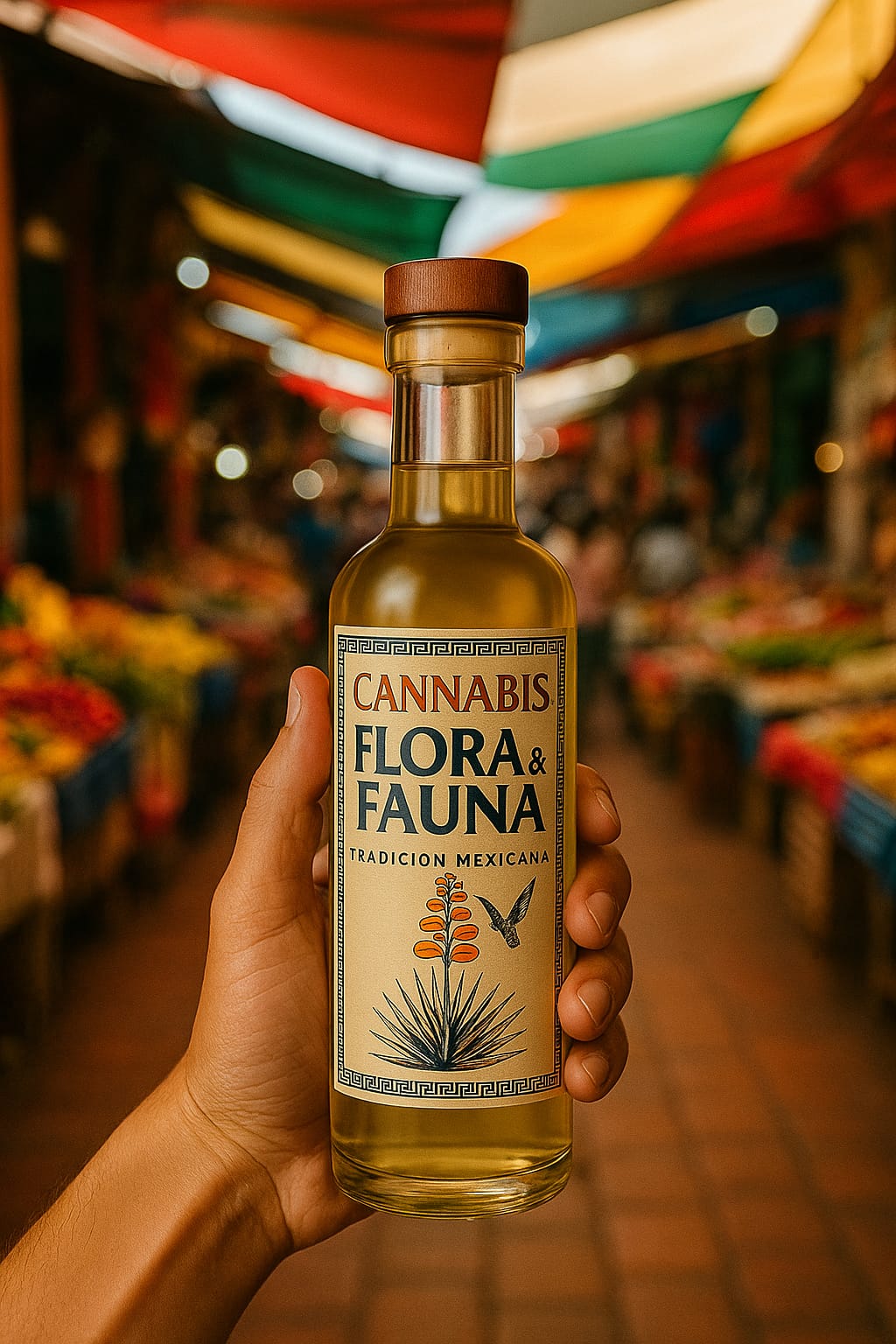 Mezcal Artesanal de Agave Espadín con Cannabis