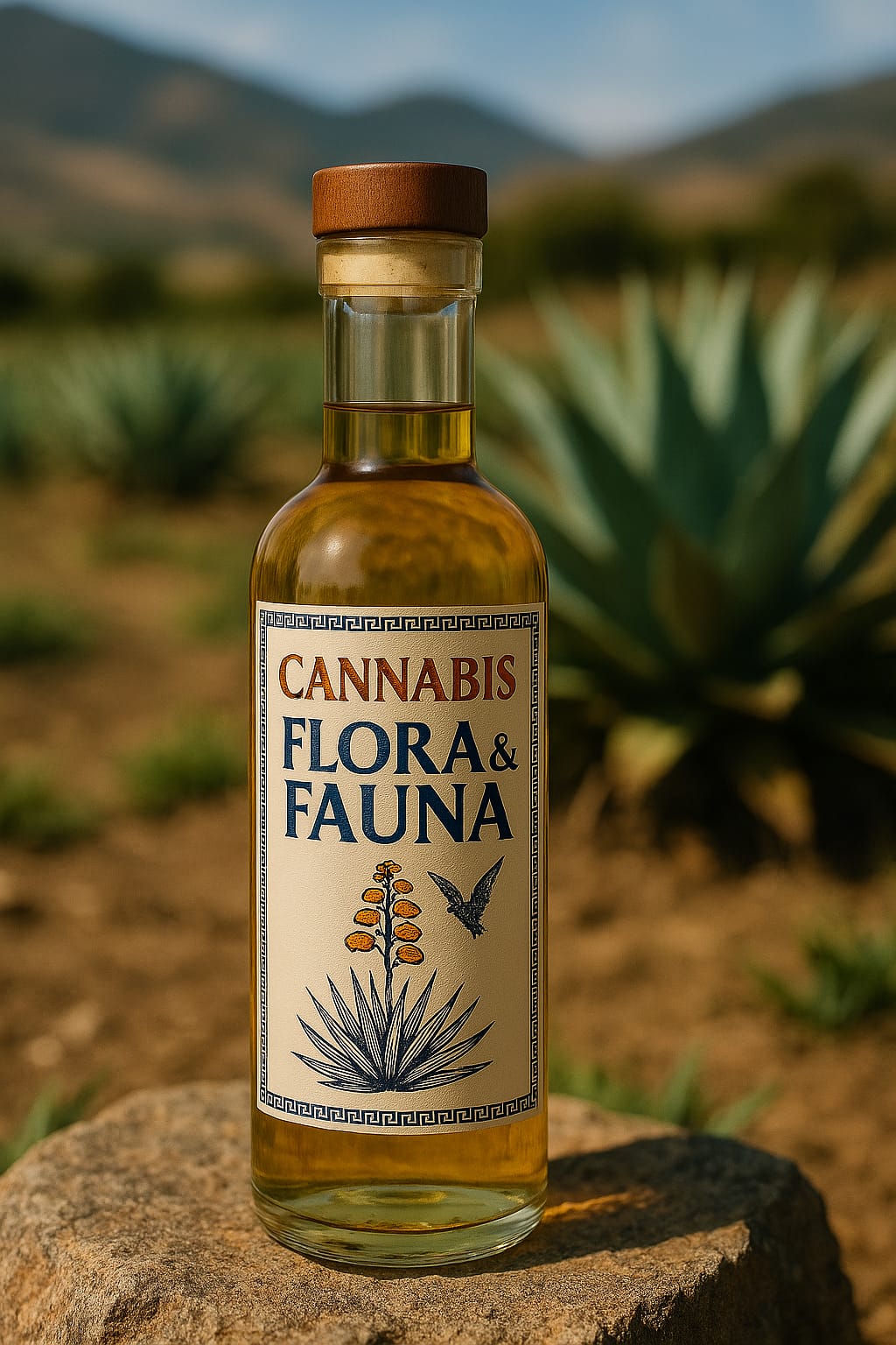 Mezcal Artesanal de Agave Espadín con Cannabis