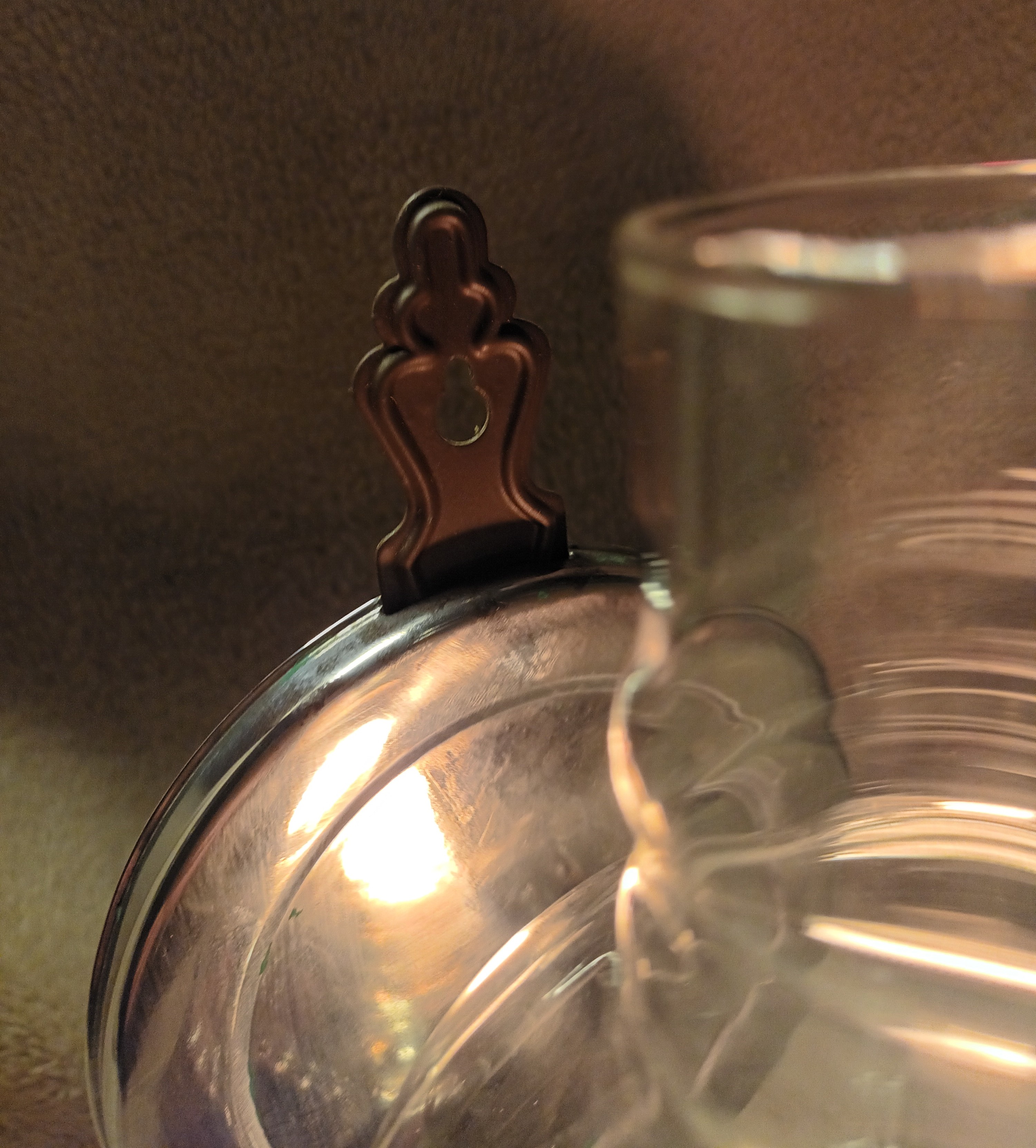Vintage Lamplight Farms Wall Hanging Oil Lamp 1960's