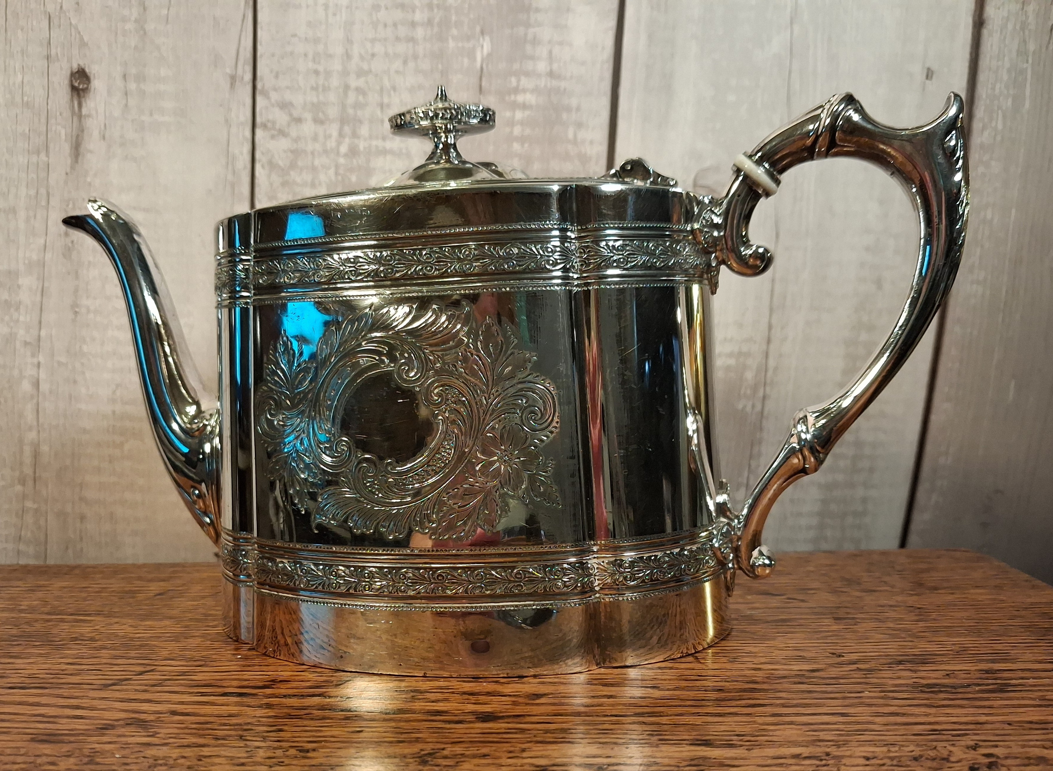 James Dixon and Sons Silver Plate Tea Pot c 1920