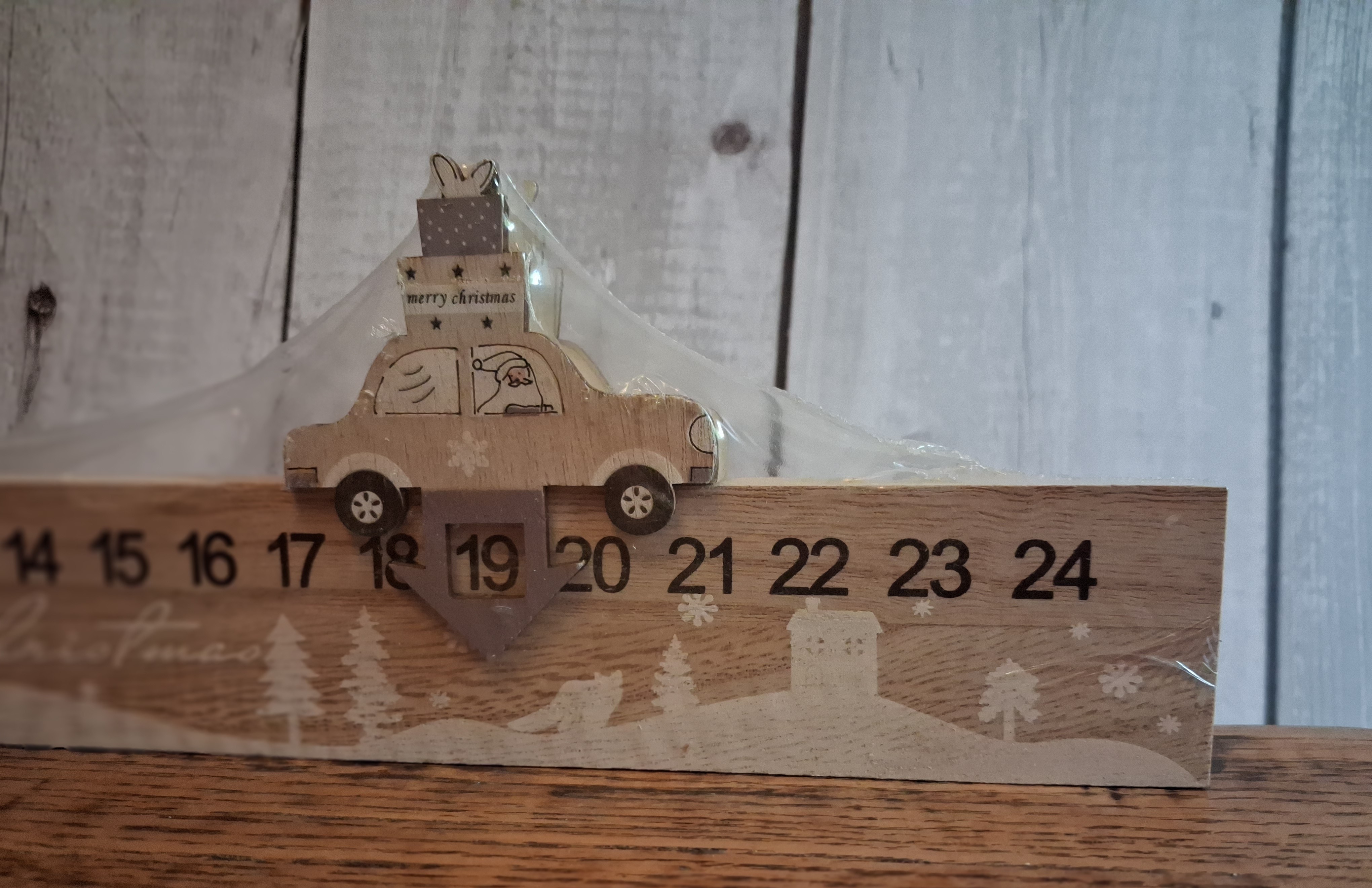 Christmas Car Advent Countdown, 40cm length