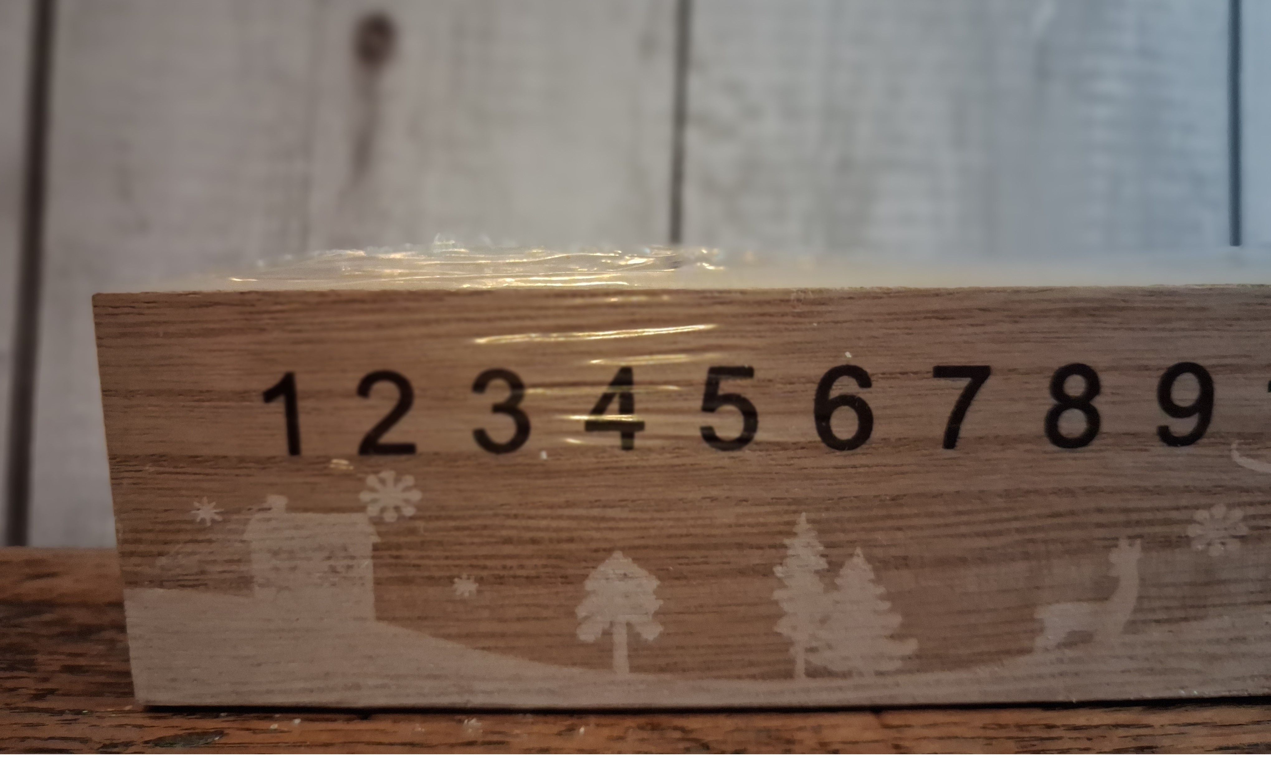 Christmas Car Advent Countdown, 40cm length