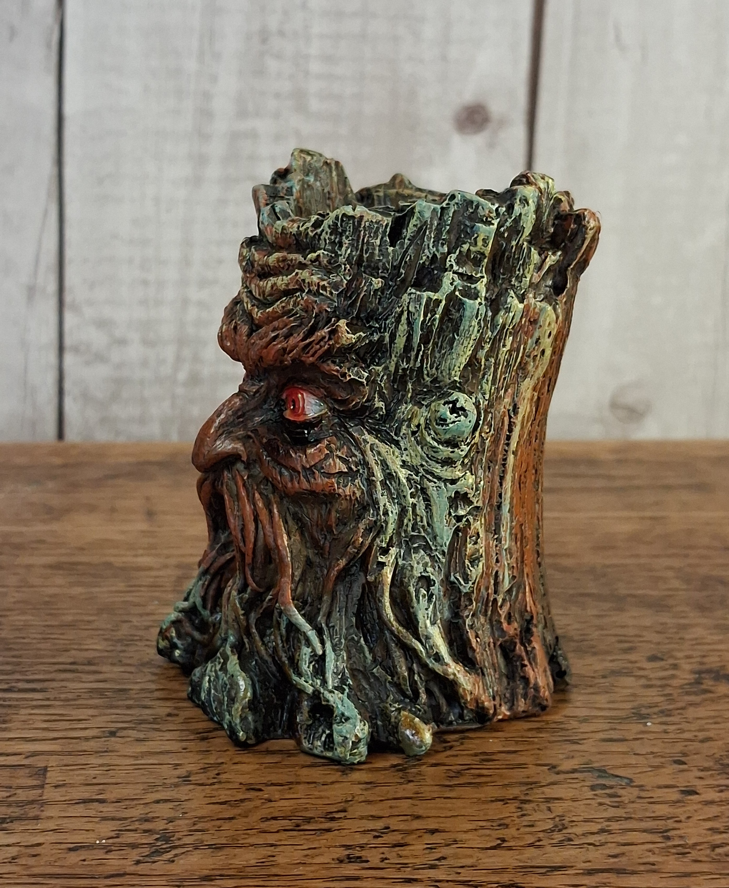 Small Green Man Backflow Incense Burner