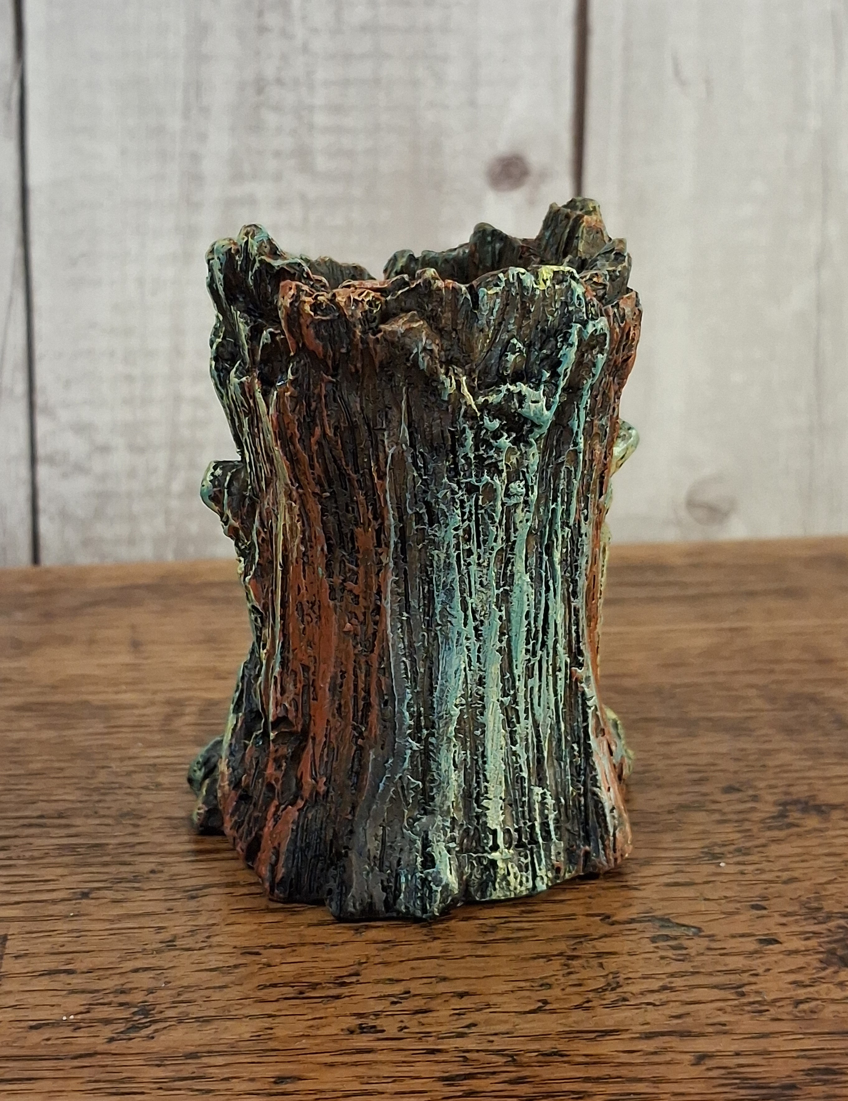 Small Green Man Backflow Incense Burner
