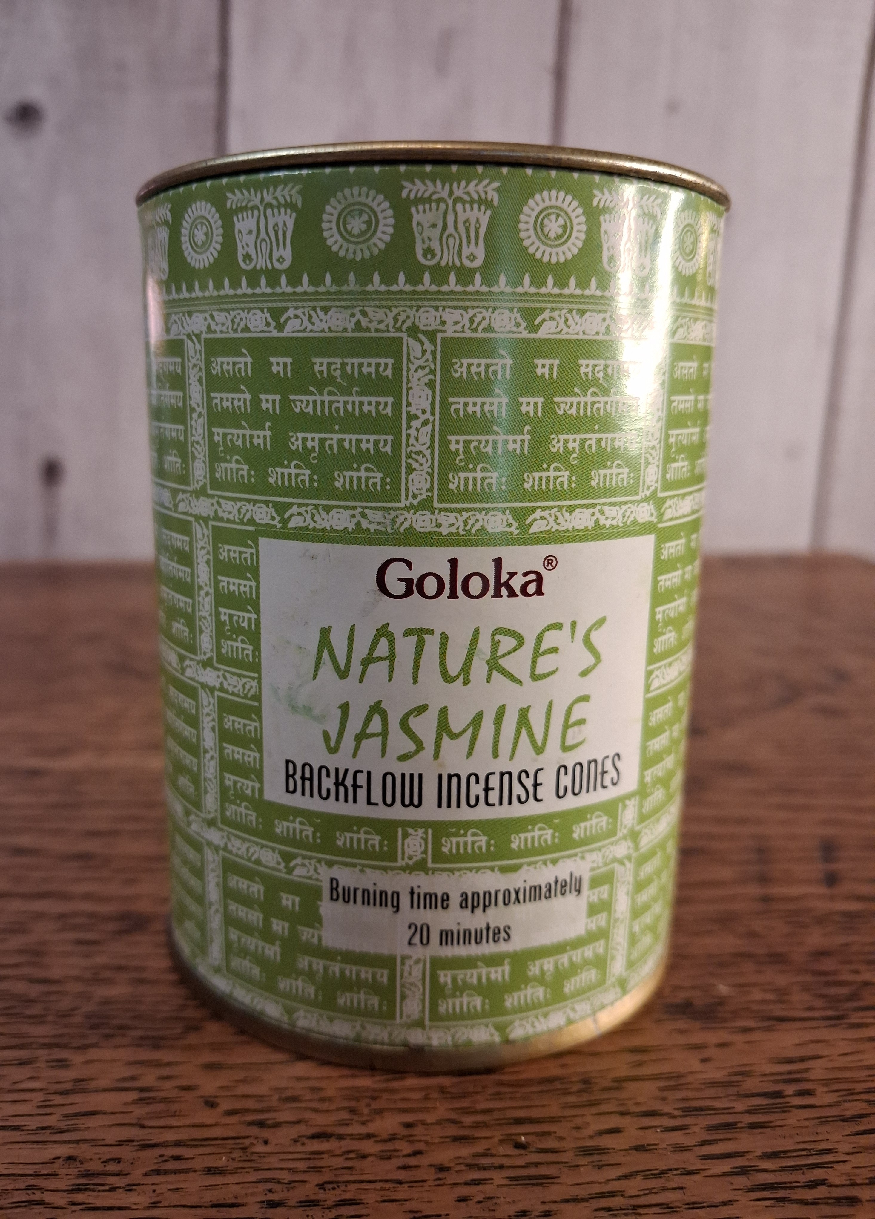 Goloka Jasmine Backflow Incense Cones
