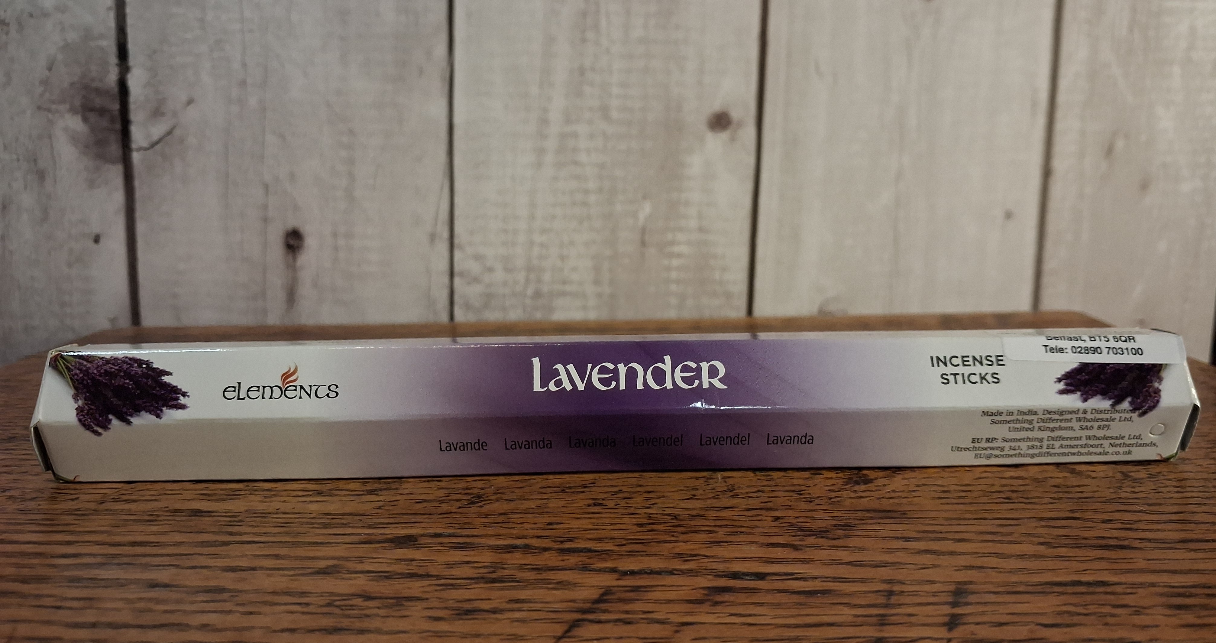 Elements Lavender Incense Sticks