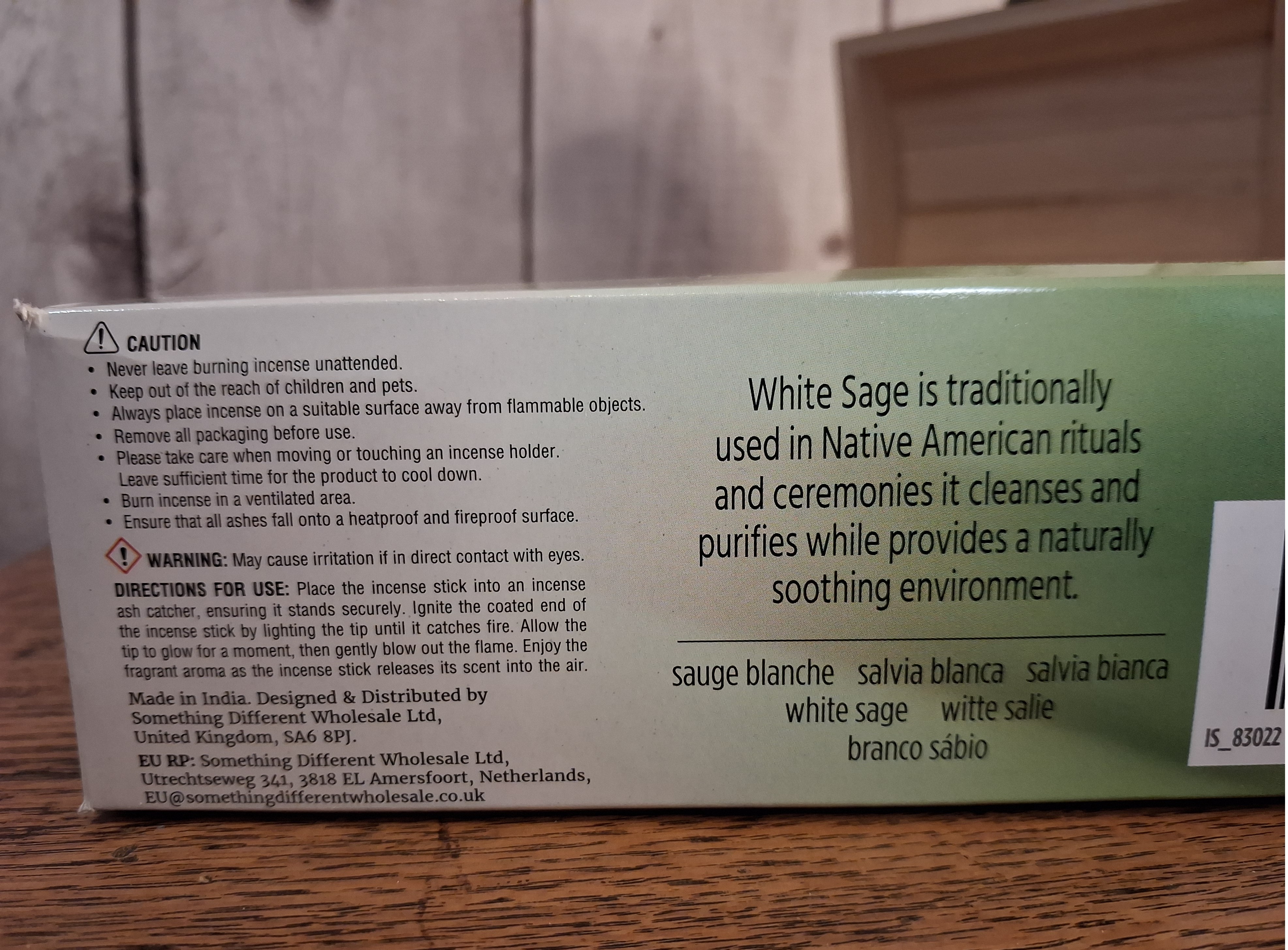 Elements White Sage Incense Sticks