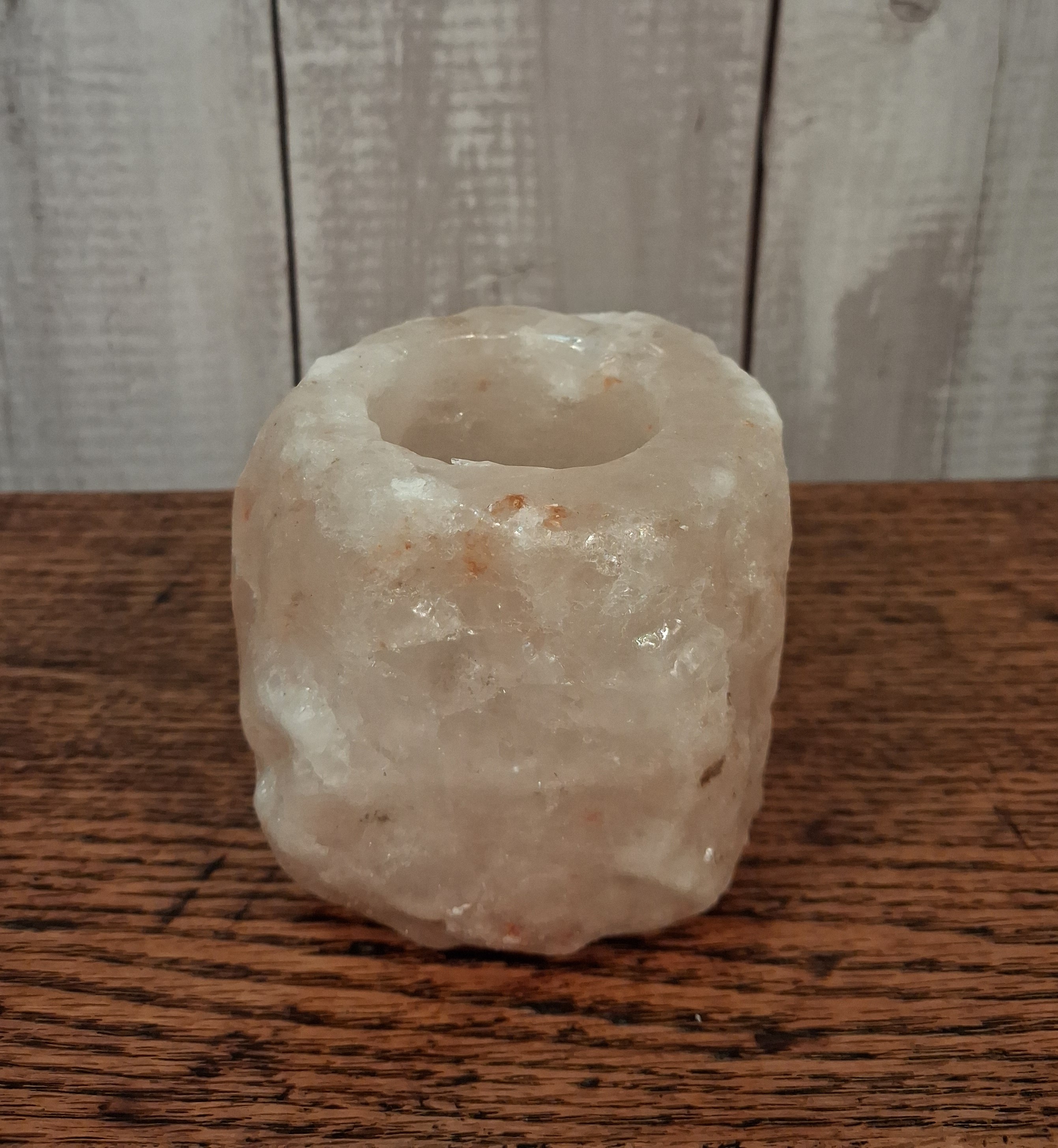 Himalayan Single Salt Candle Holder