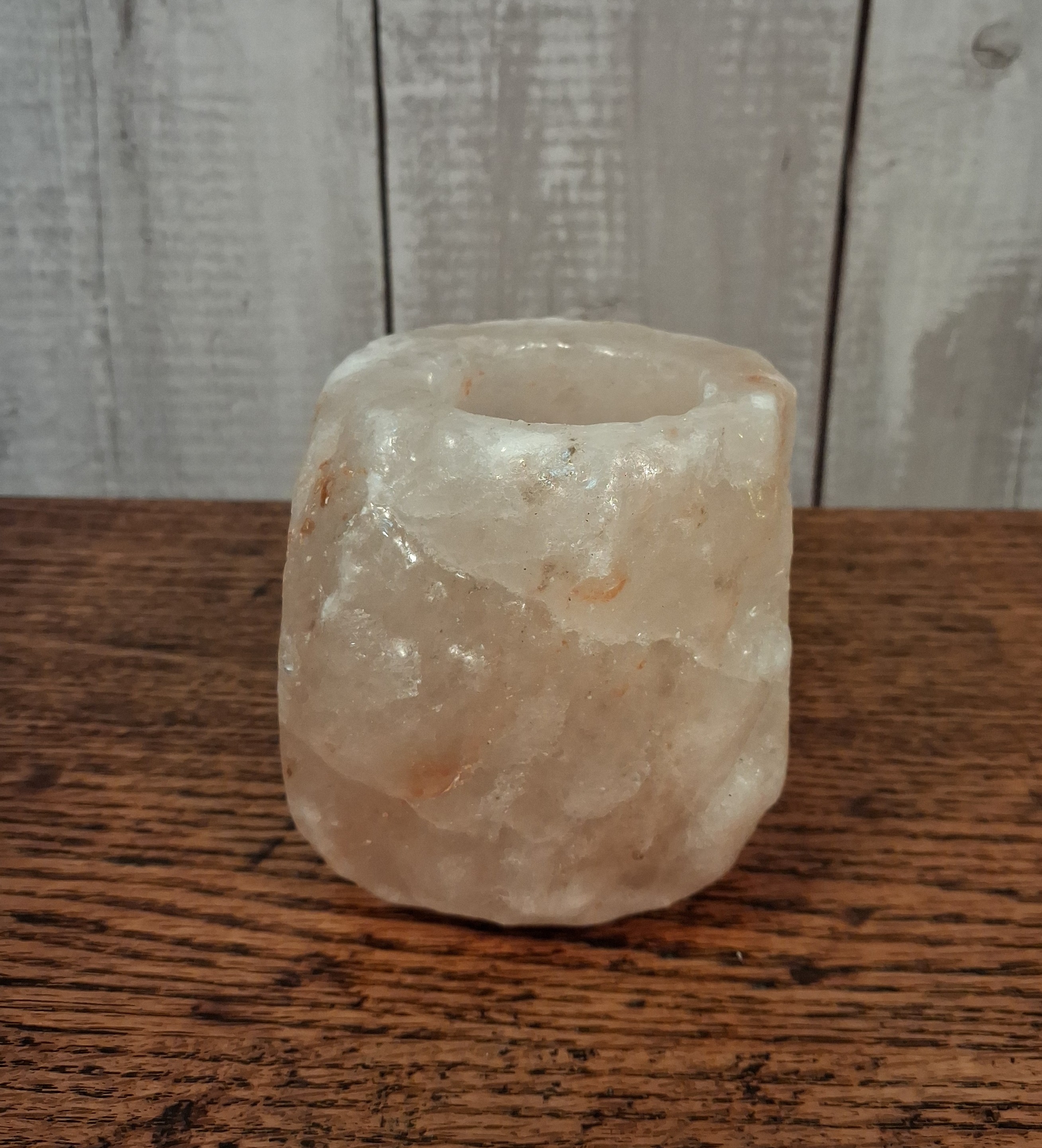 Himalayan Single Salt Candle Holder