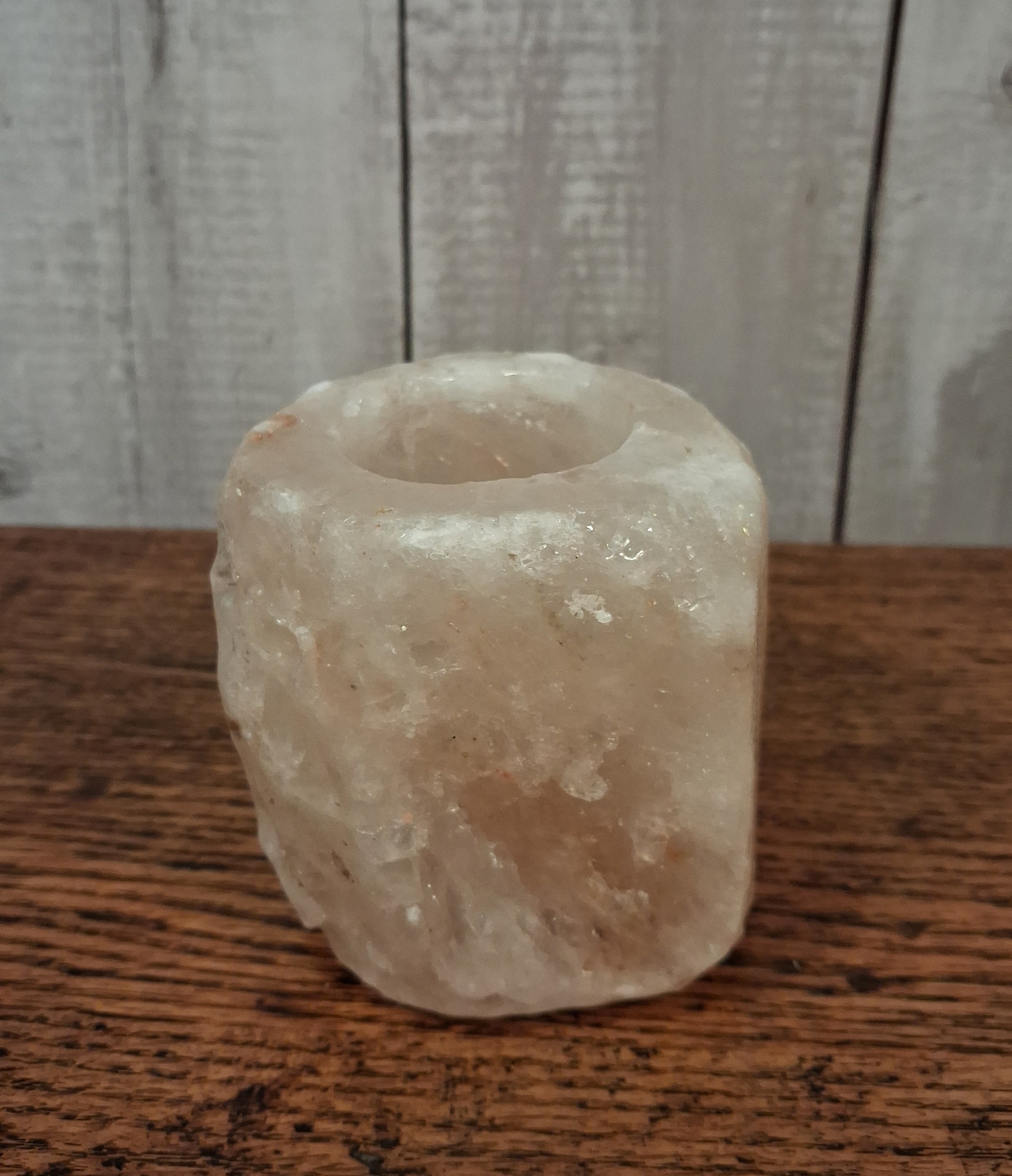 Himalayan Single Salt Candle Holder