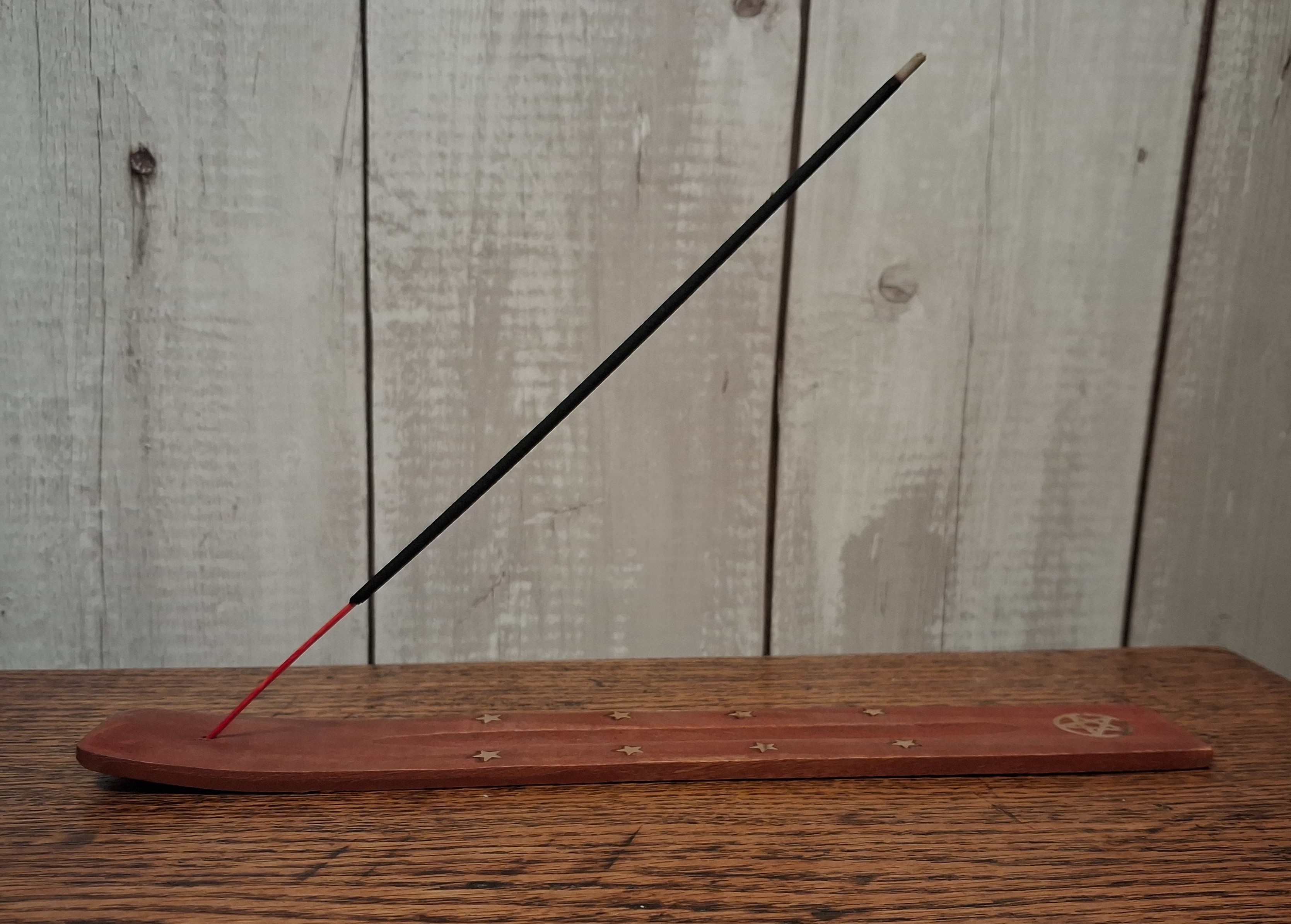 Wooden Incense Holder Pentagram