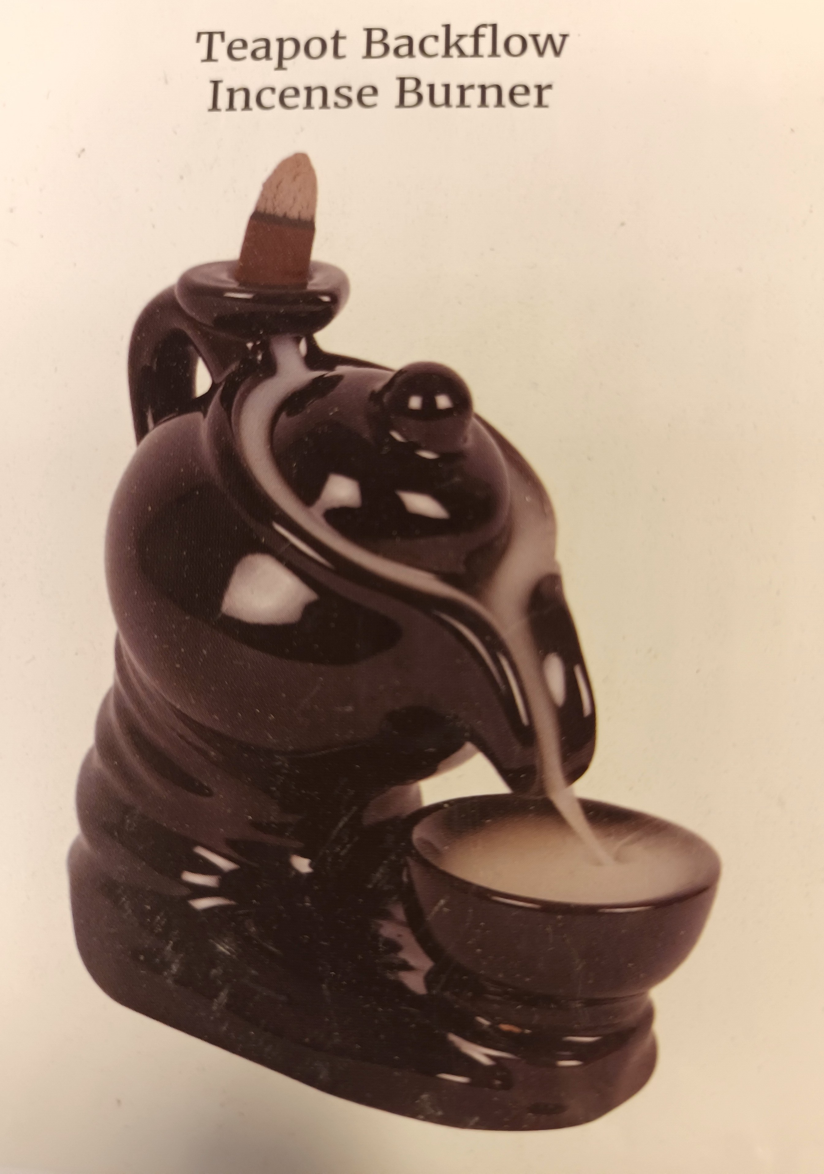 Teapot Ceramic Backflow Incense Burner