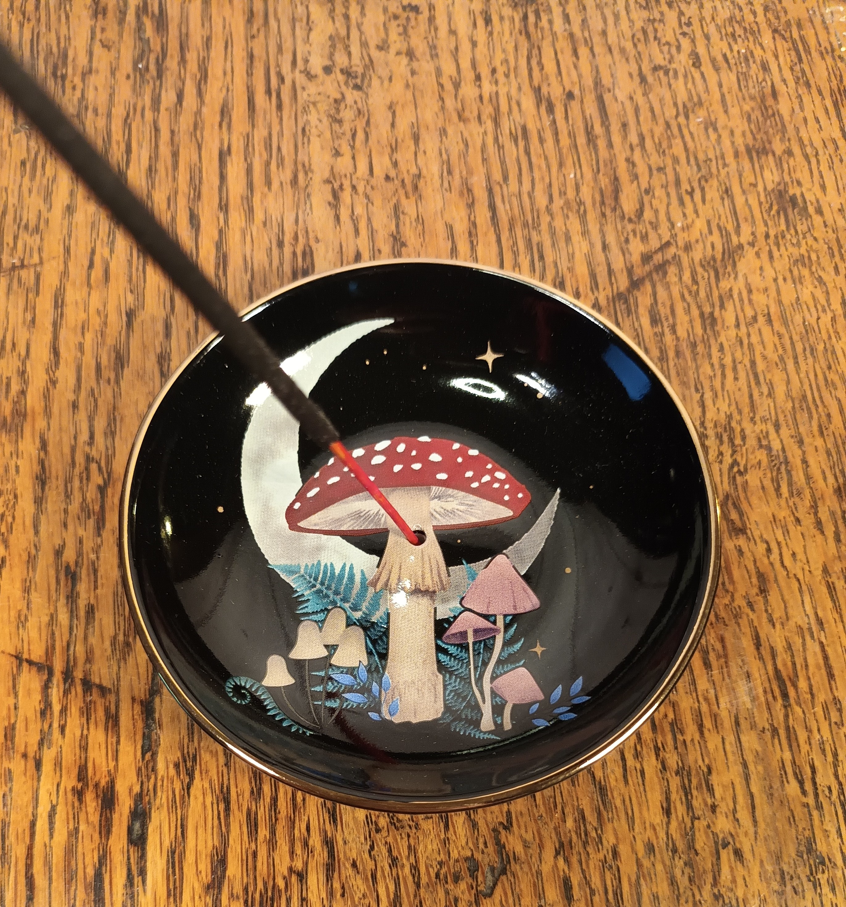 Forest Mushroom Ceramic Incense Plate