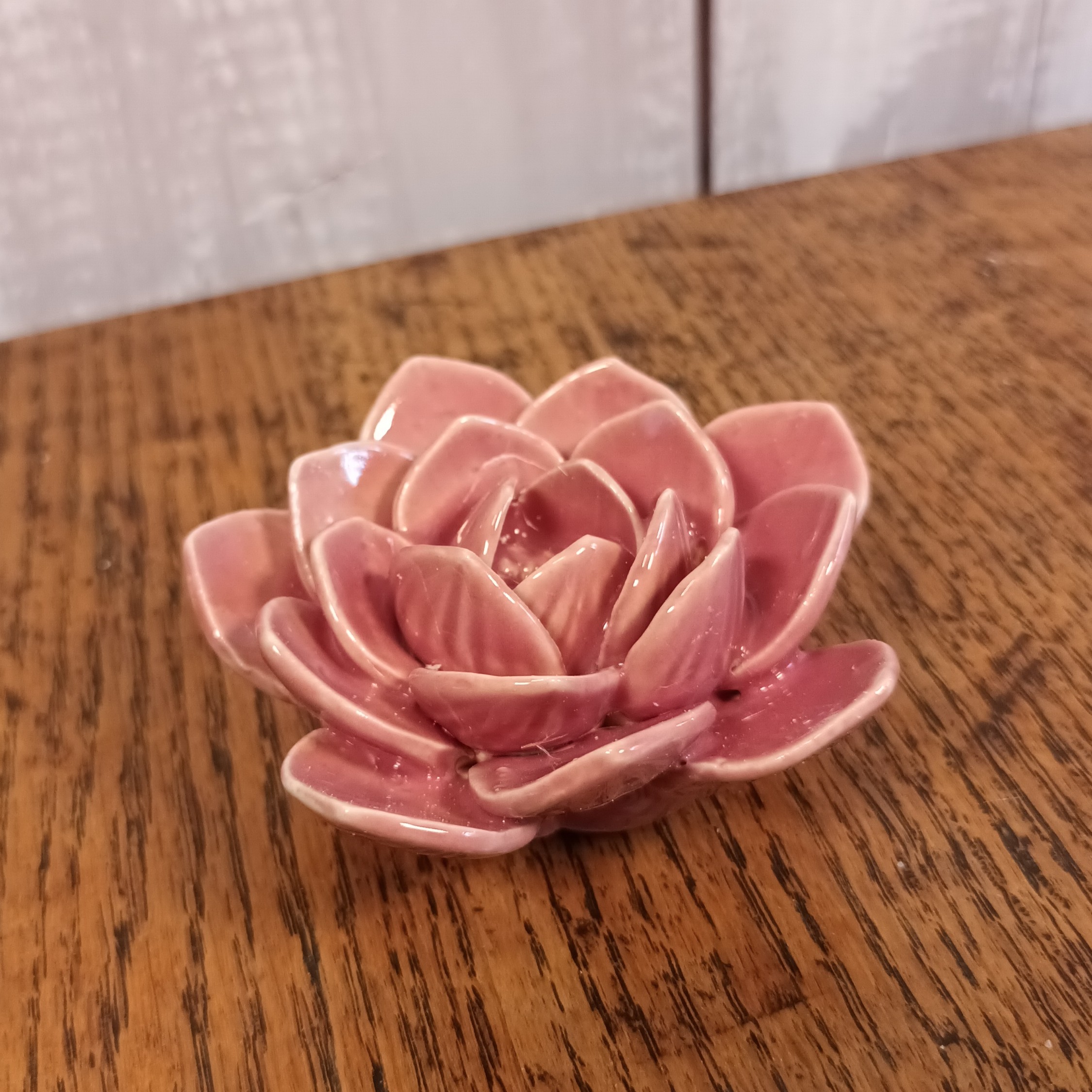 Pink Water Lily Ceramic Incense Stick Holder
