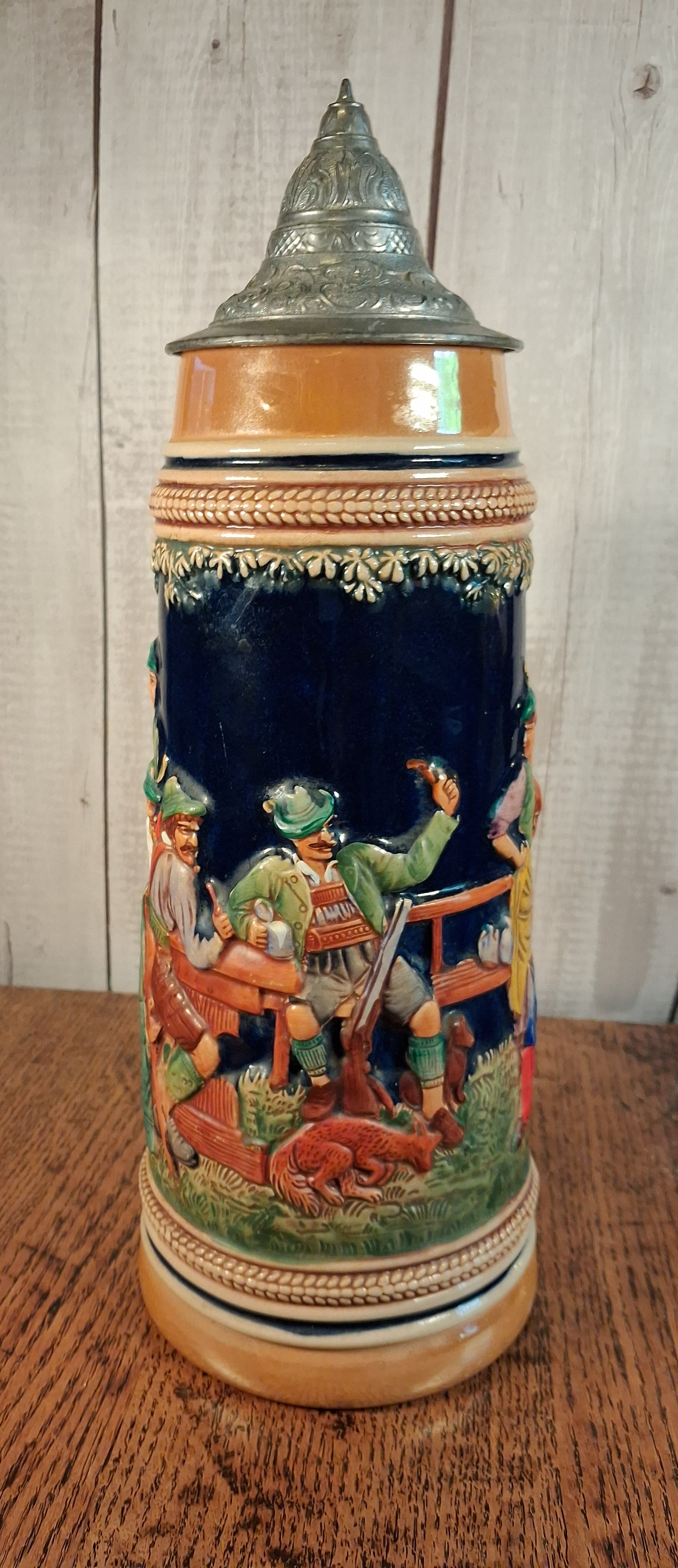 Vintage Rare Gerz Stein Figures Depicting Rural Life 1970's 1.5L