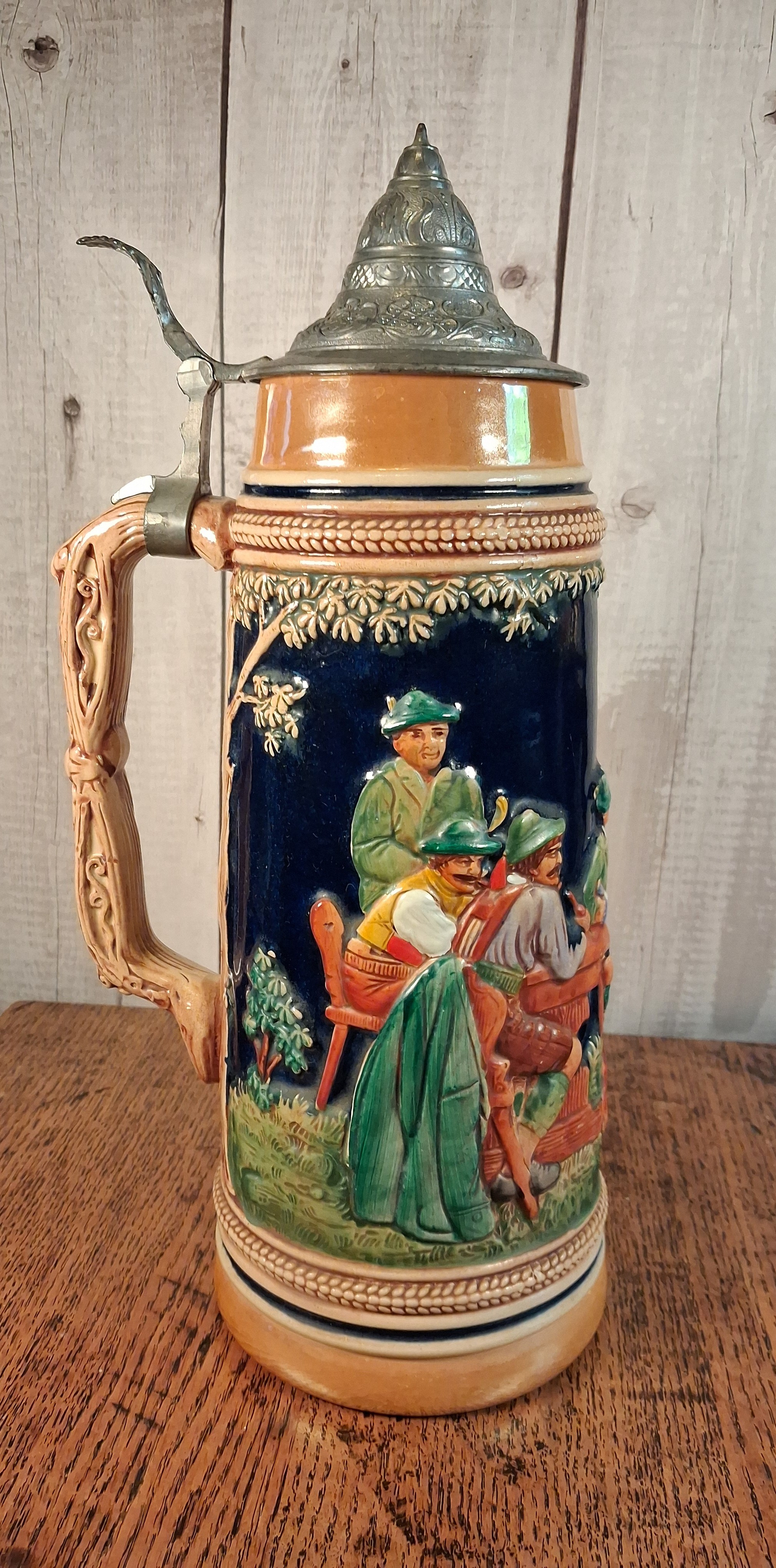 Vintage Rare Gerz Stein Figures Depicting Rural Life 1970's 1.5L