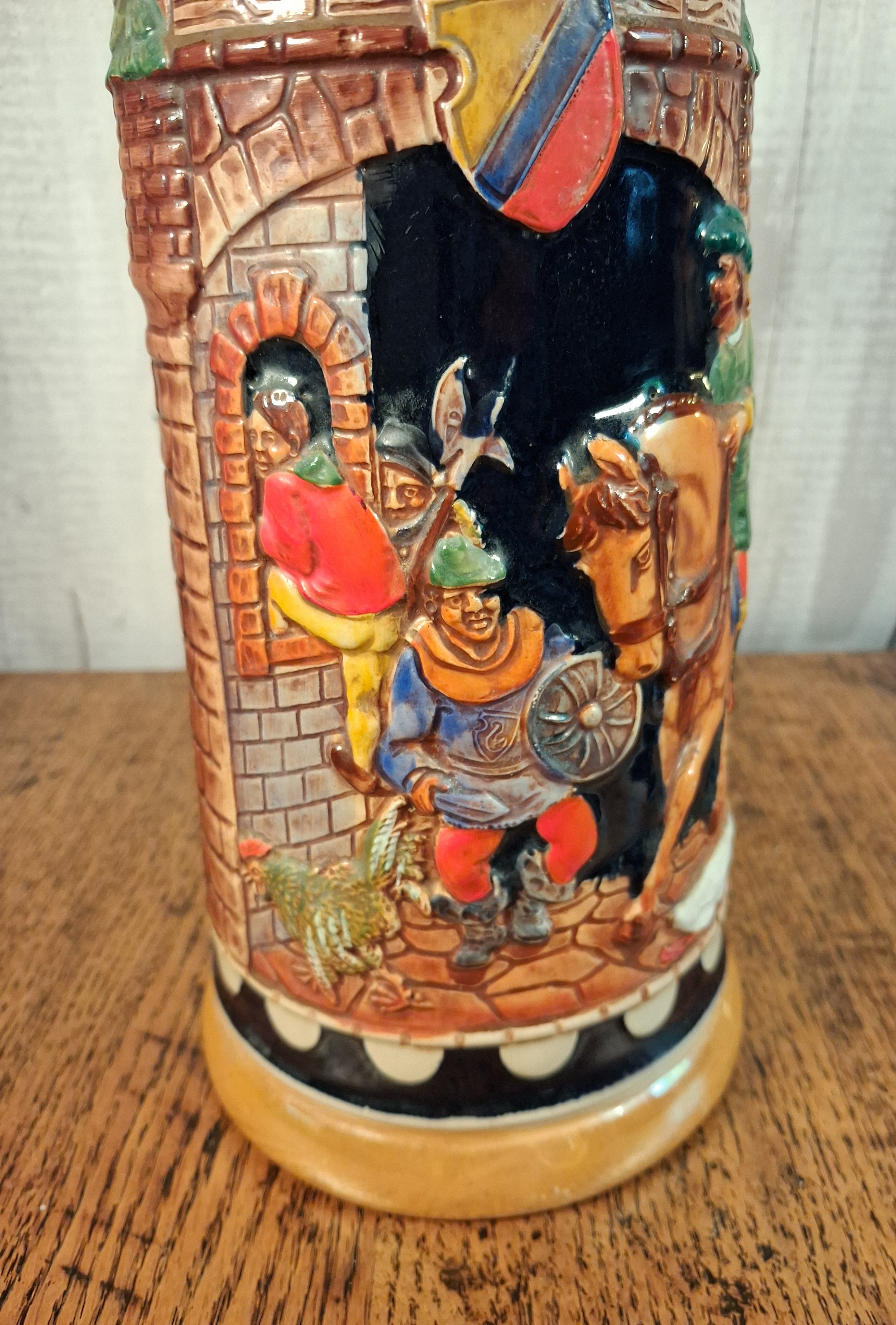 Vintage Gerz West Germamy Hunting Stein 1L